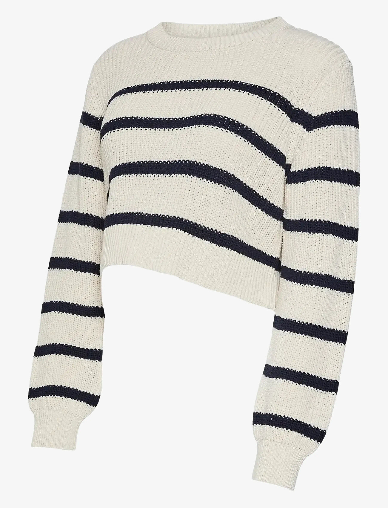 Mamalicious - MLPIXIE  L/S CROPPED  KNIT TOP  A. - sügisesed riided - whitecap gray - 0