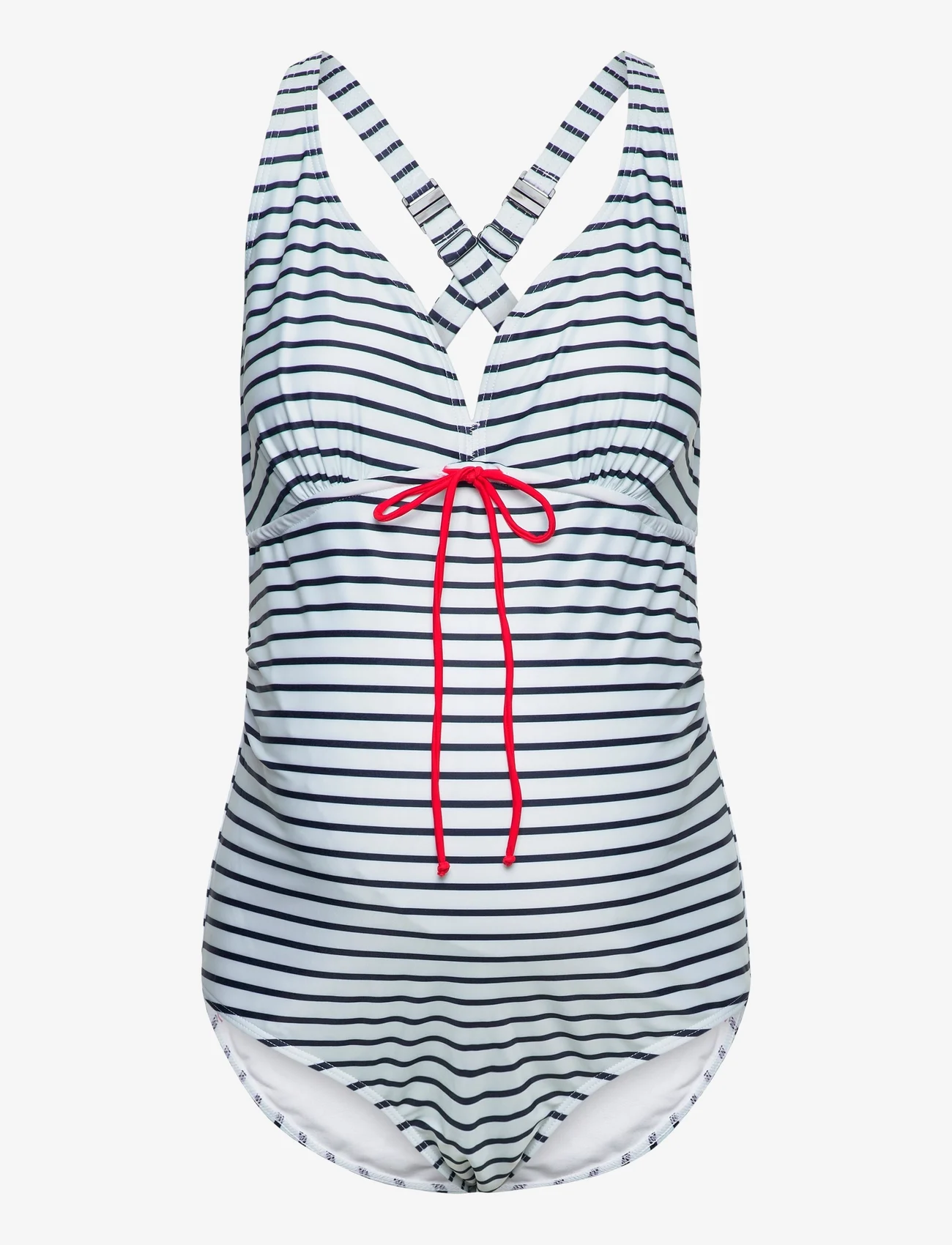 Mamalicious - MLNEWJOSE STRIPE SWIMSUIT RECYCLED A. - lowest prices - snow white - 0