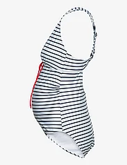 Mamalicious - MLNEWJOSE STRIPE SWIMSUIT RECYCLED A. - swimsuits - snow white - 1