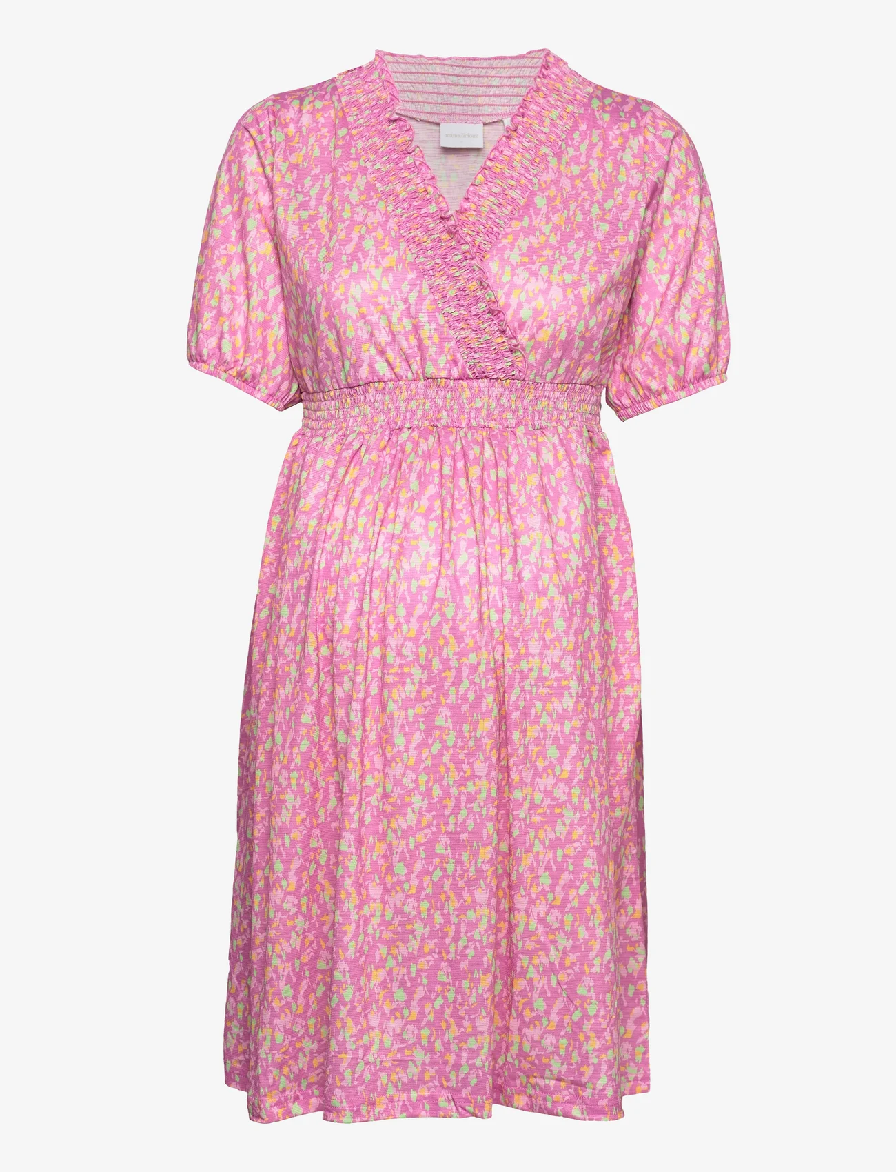 Mamalicious - MLAMAYA TESS 2/4 JRS SHORT DRESS 2F. - zemākās cenas - super pink - 0