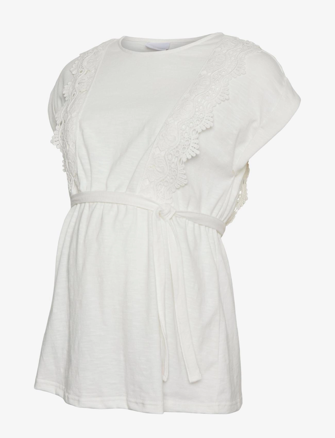 Mamalicious MLALISA MARY CAP JRS TOP 2F. NOOS - Mamalicious - SNOW WHITE / white