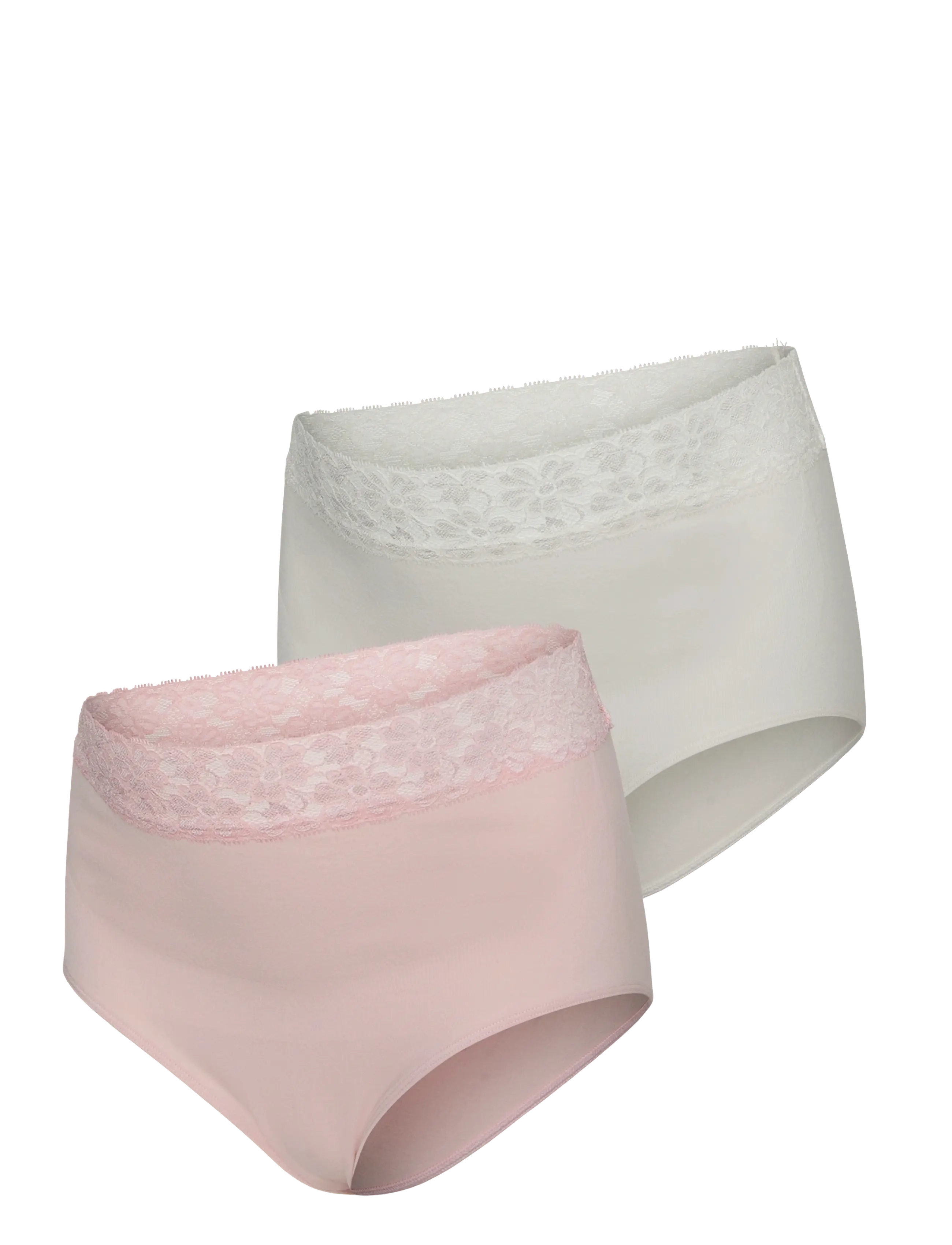 Mamalicious MLHEAL HW LACE PANTIES 2-P NOOS - Umstandsmode - CHALK PINK / pink/rose