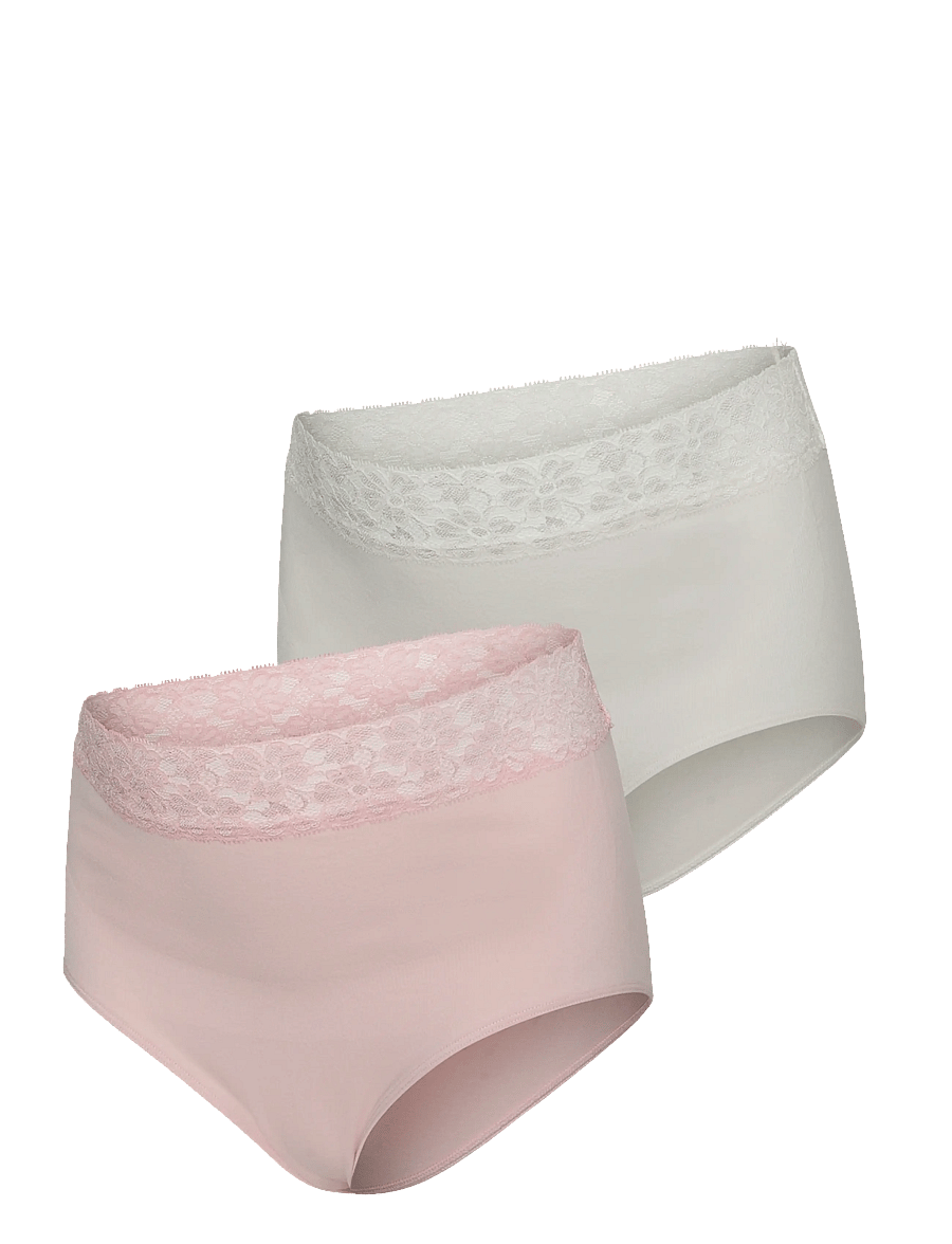 Mamalicious - MLHEAL HW LACE PANTIES 2-P NOOS - bielizna - chalk pink - 1