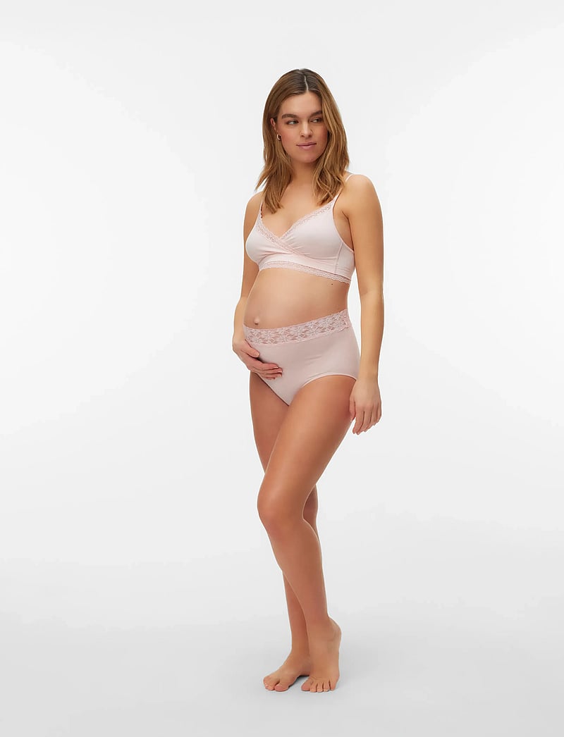 Mamalicious - MLHEAL HW LACE PANTIES 2-P NOOS - unterwäsche - chalk pink - 4