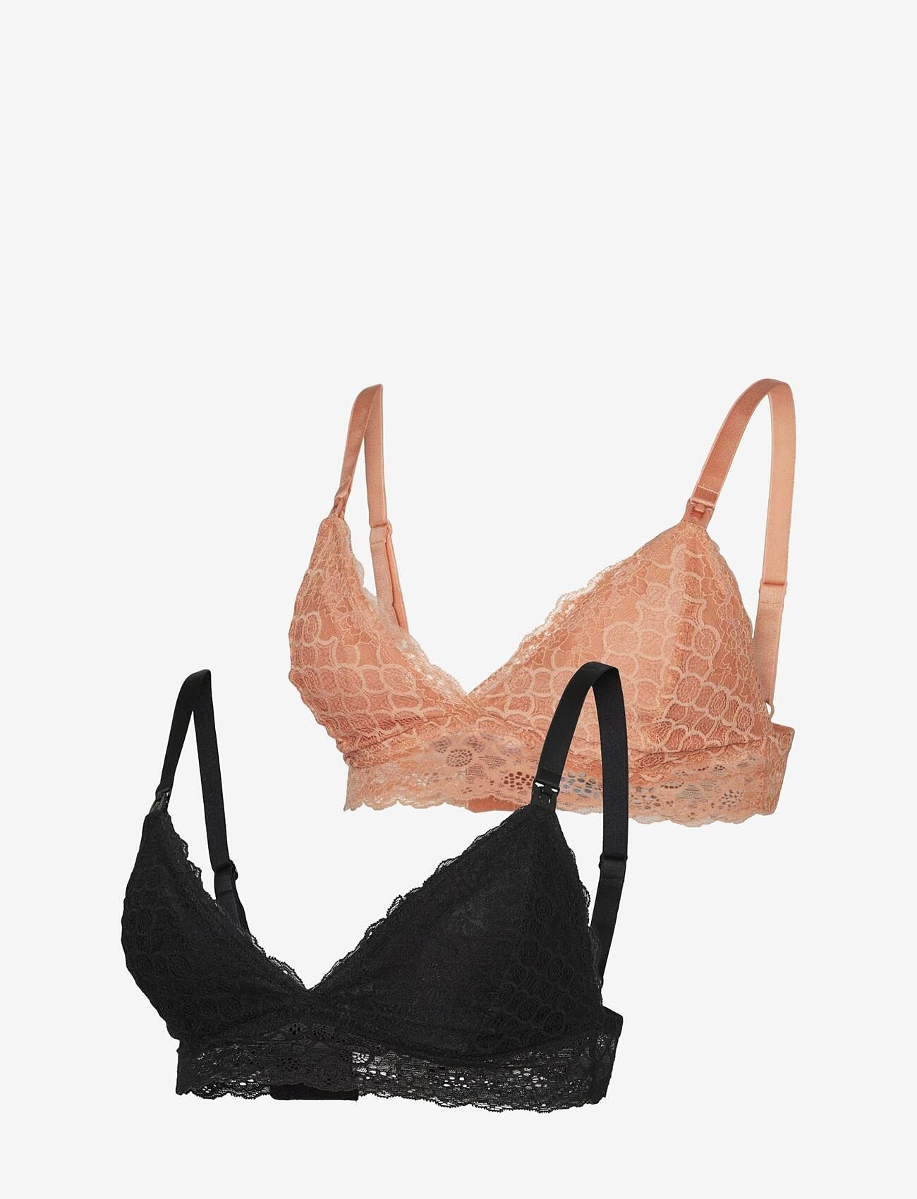Mamalicious - MLSIDSEL LACE BRA  2F 2-P A. - black - 0