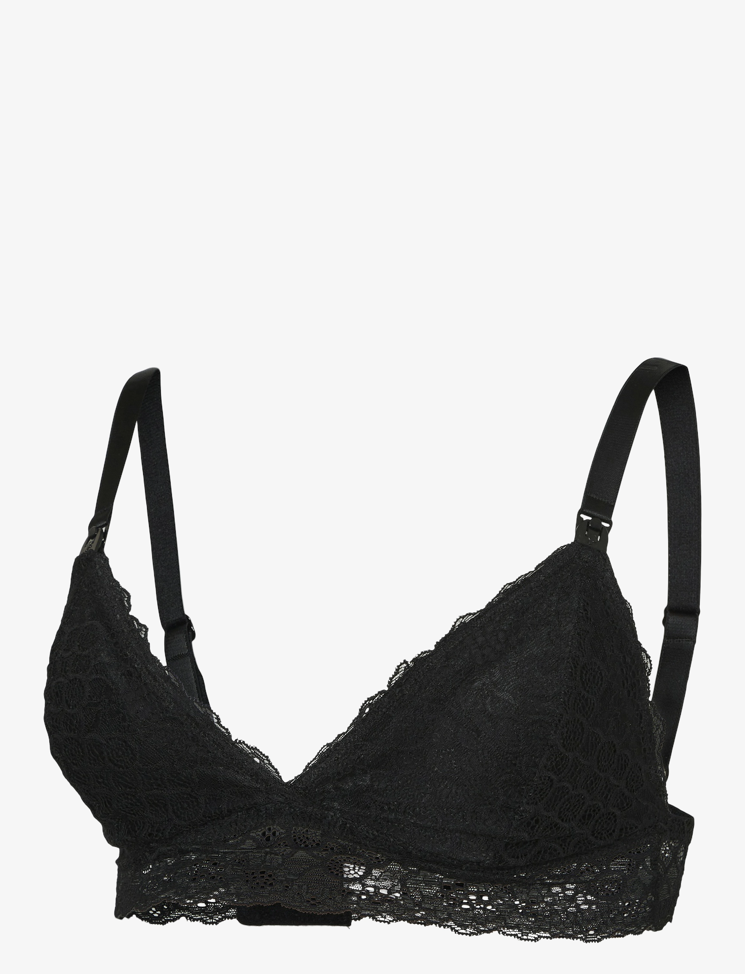 Mamalicious - MLSIDSEL LACE BRA  2F 2-P A. - black - 1