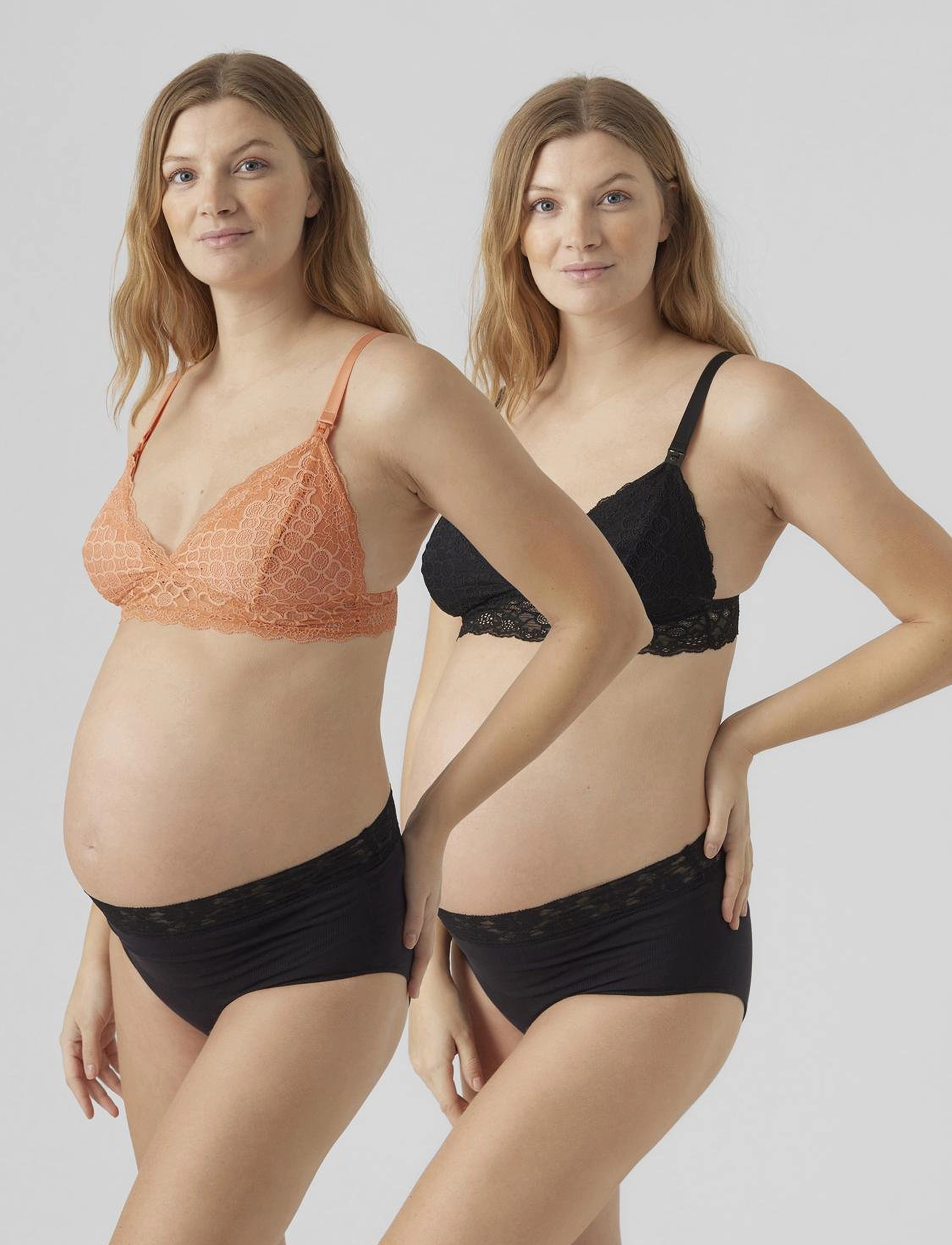 Mamalicious - MLSIDSEL LACE BRA  2F 2-P A. - black - 2