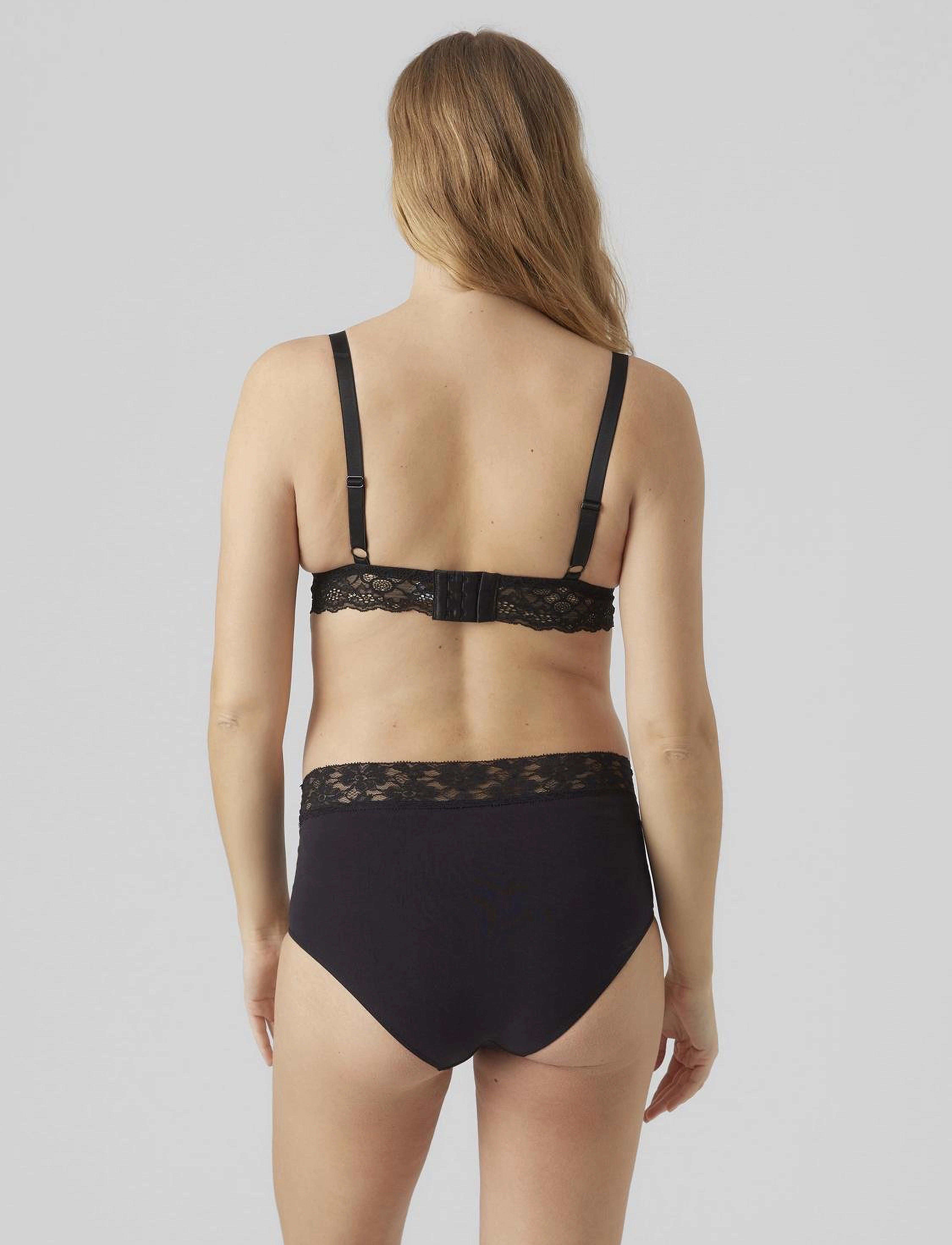 Mamalicious - MLSIDSEL LACE BRA  2F 2-P A. - black - 3