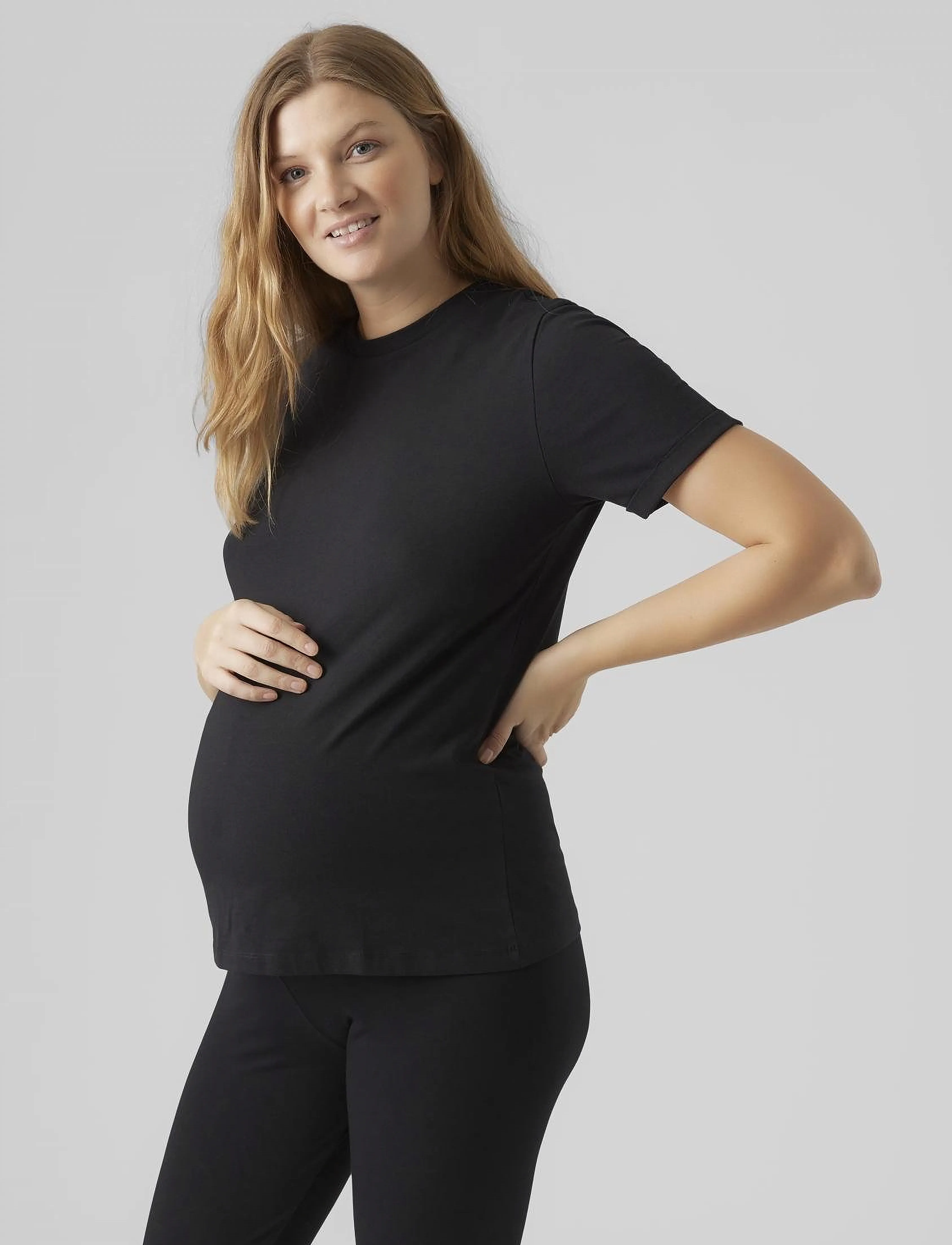 Mamalicious MLNEWEVA SS JRS TOP - T-Shirts & Tops - BLACK / black