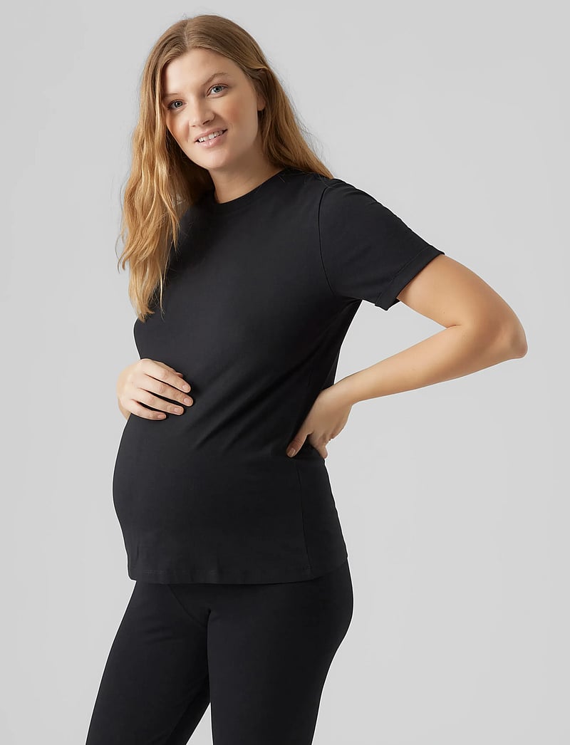 Mamalicious - MLNEWEVA SS JRS TOP - oberteile - black - 0
