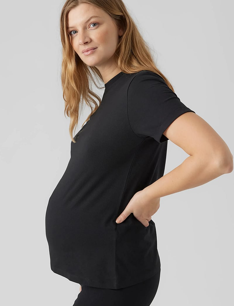 Mamalicious - MLNEWEVA SS JRS TOP - oberteile - black - 4