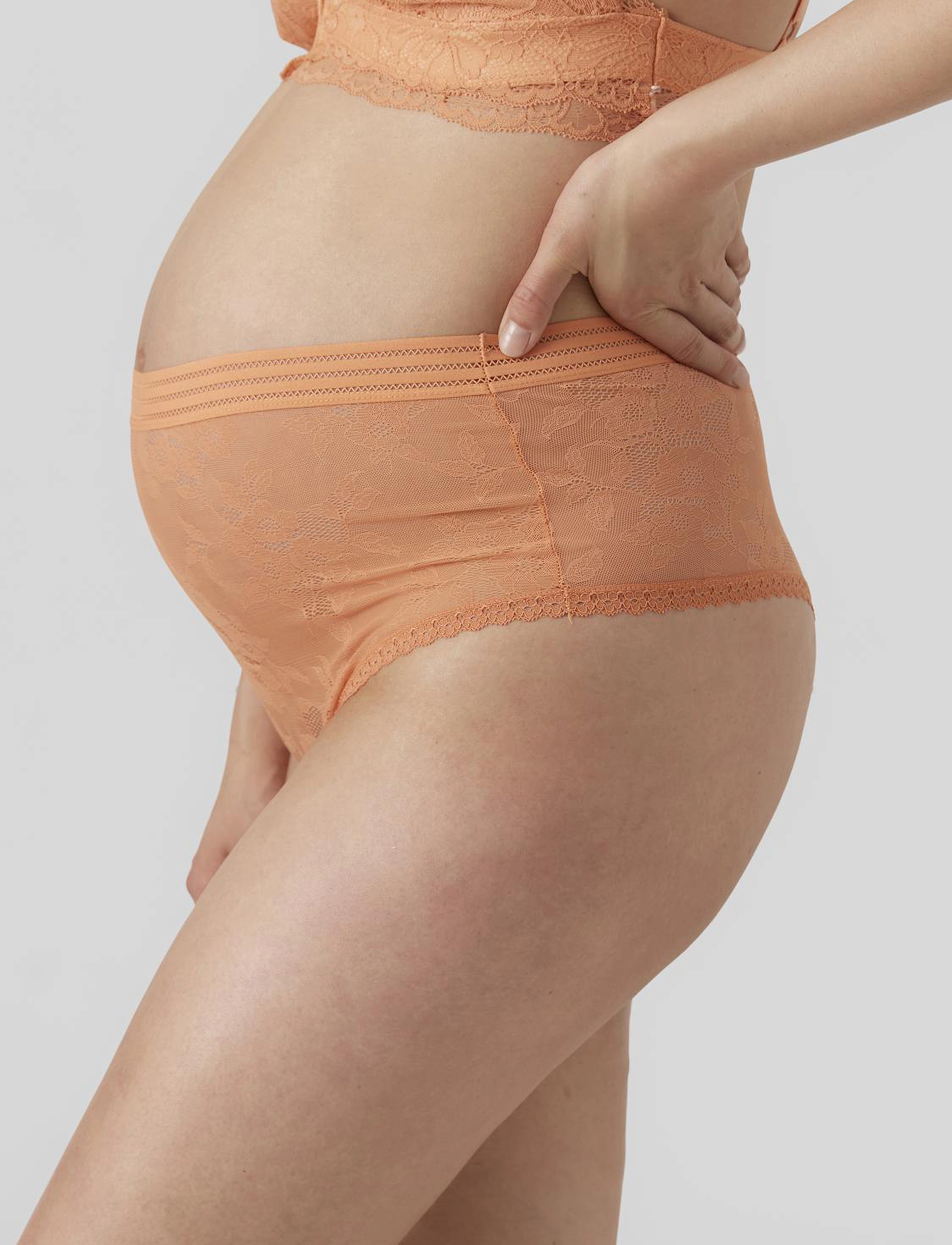 Mamalicious - MLHAILEE NEW LACE HW BRAZILLIAN 2-P A. - papaya punch - 4