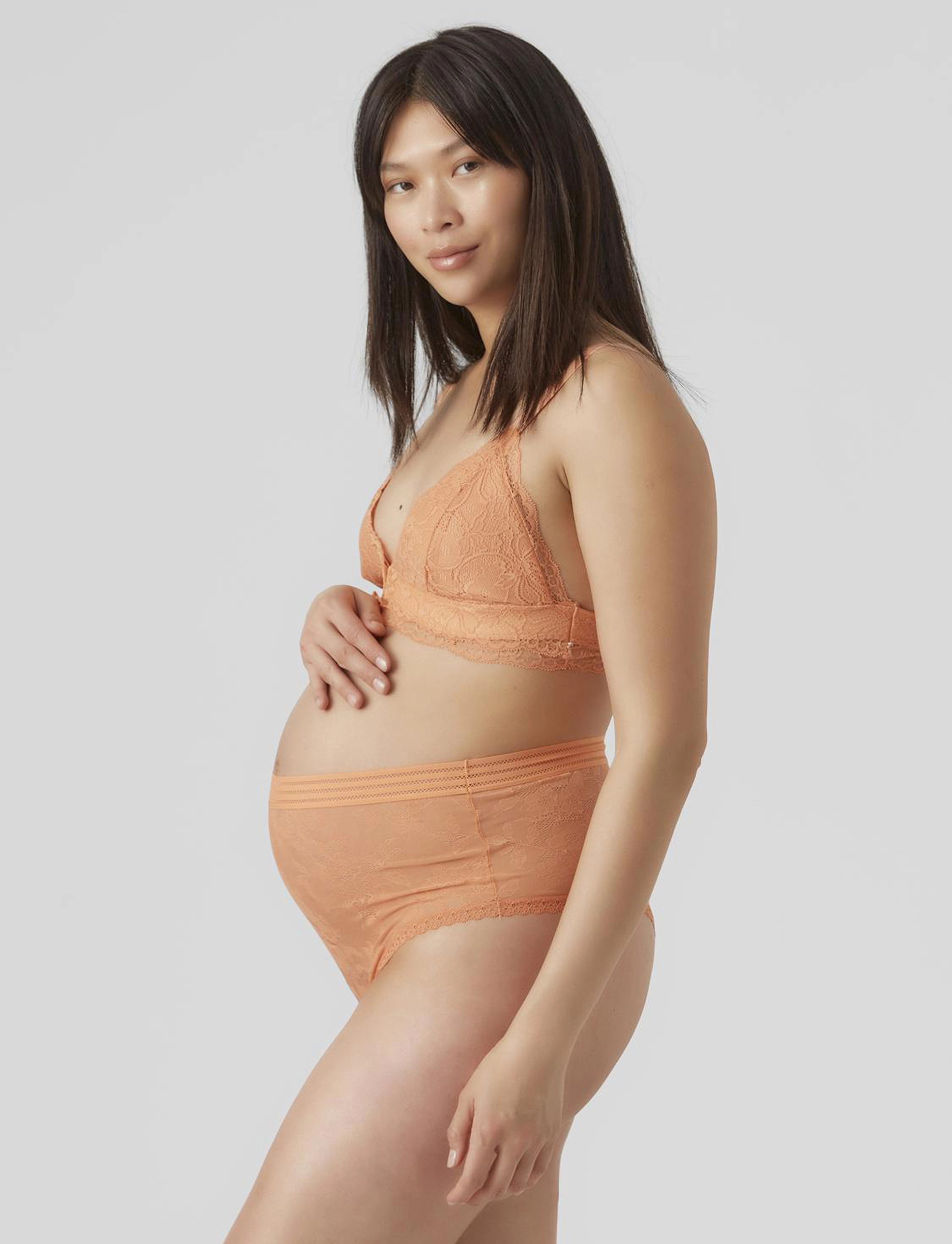 Mamalicious - MLHAILEE NEW LACE HW BRAZILLIAN 2-P A. - papaya punch - 5