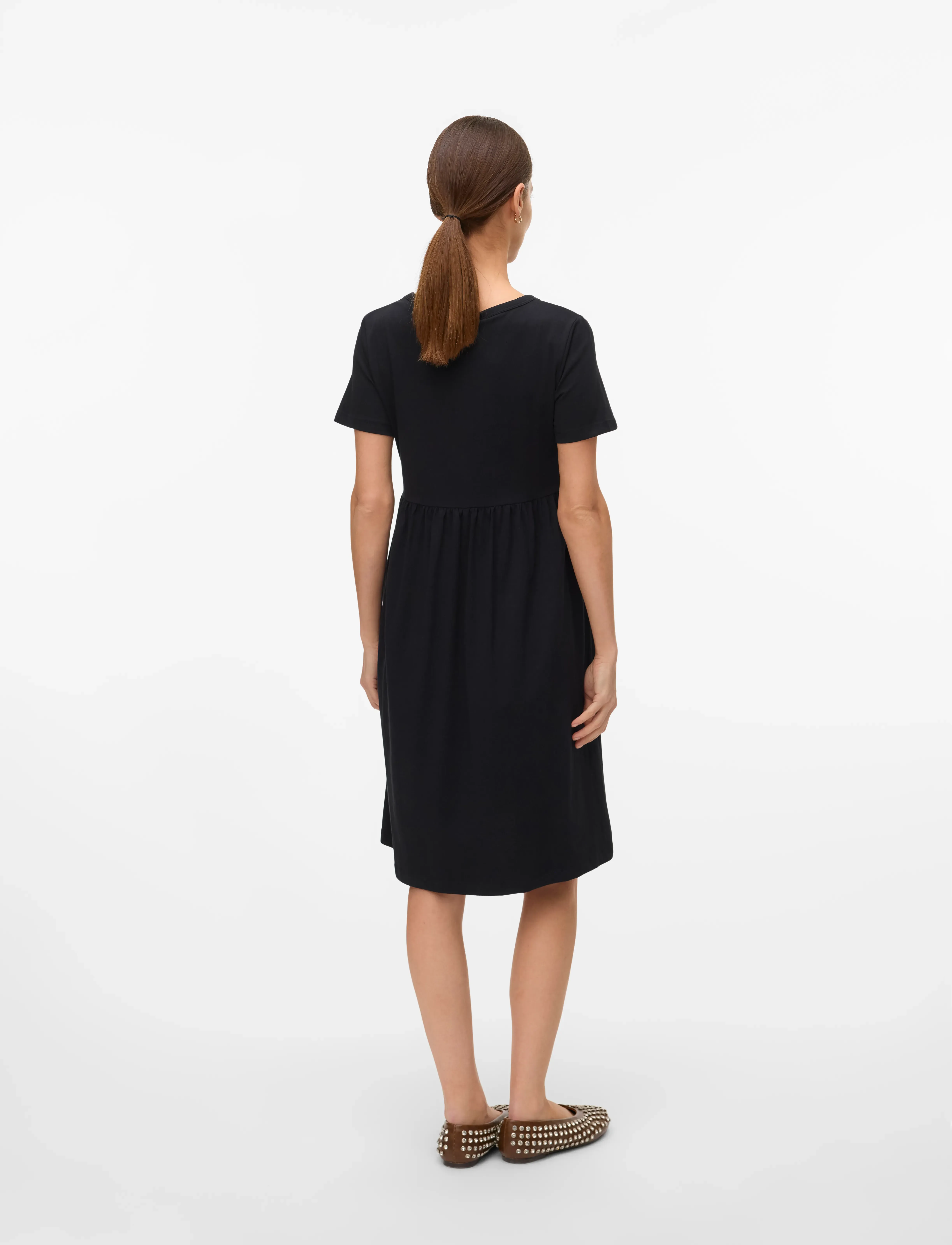 Mamalicious - MLMIA SS JRS ABK SKATER DRESS NOOS - t-shirt-kleider - black - 2