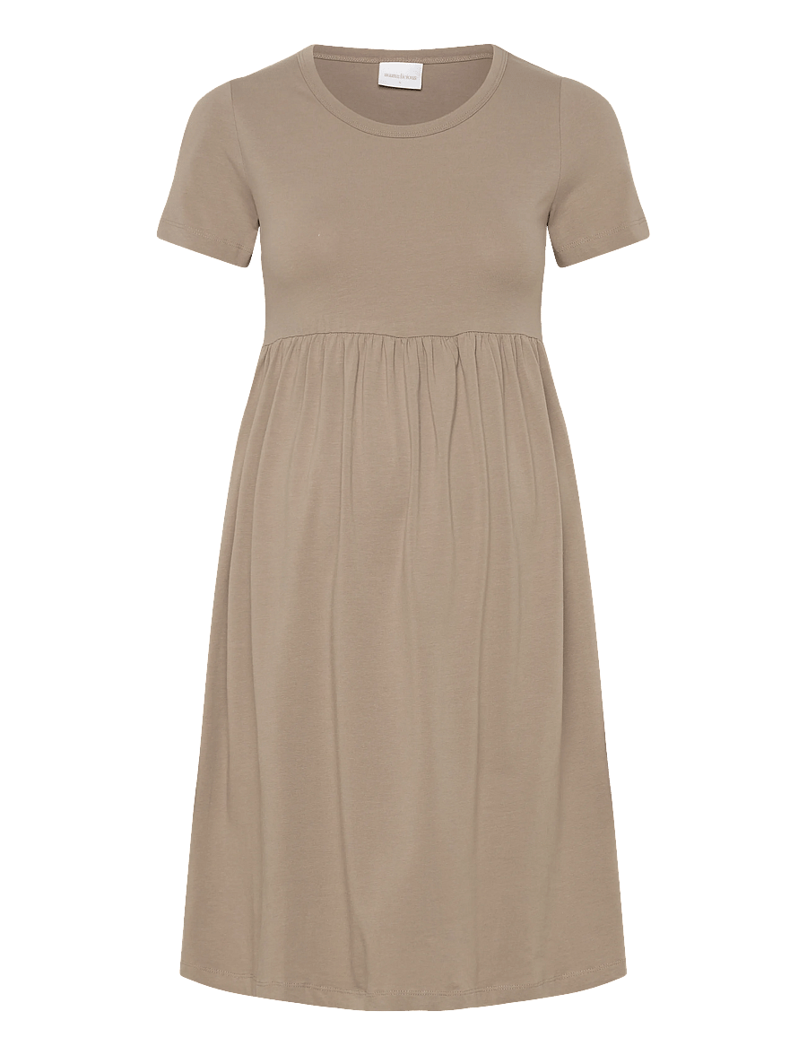 Mamalicious - MLMIA SS JRS ABK SKATER DRESS NOOS - t-särkkleidid - moon rock - 1