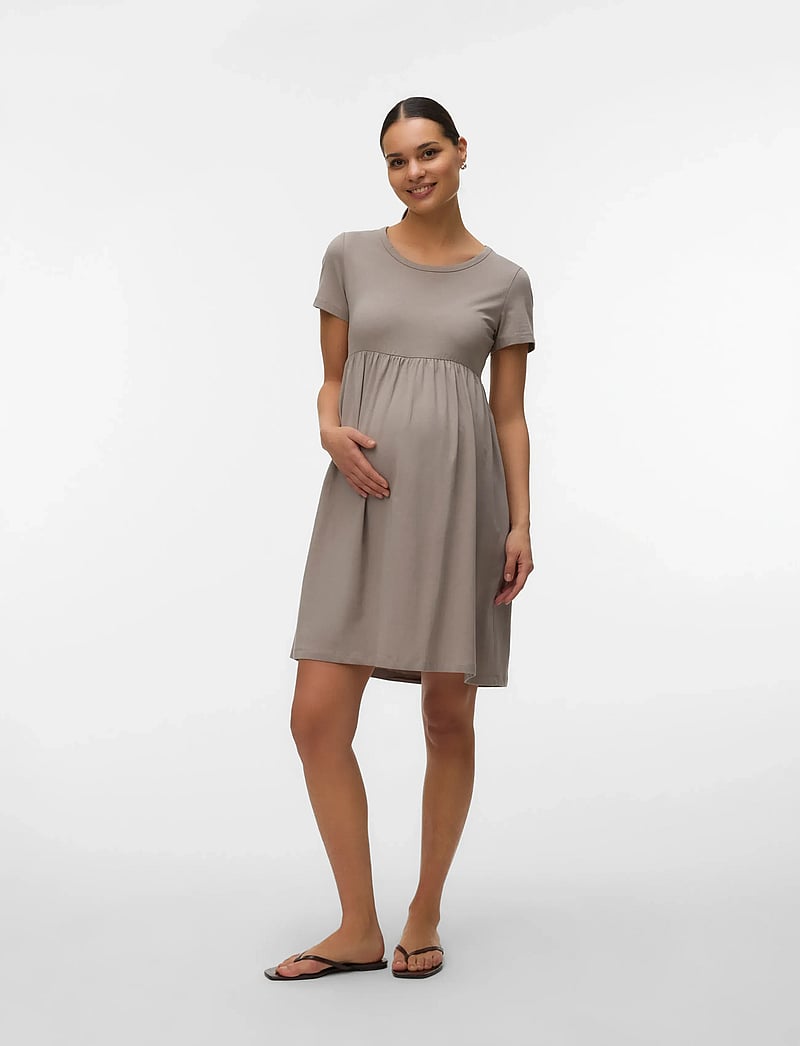 Mamalicious - MLMIA SS JRS ABK SKATER DRESS NOOS - t-shirtkjoler - moon rock - 5