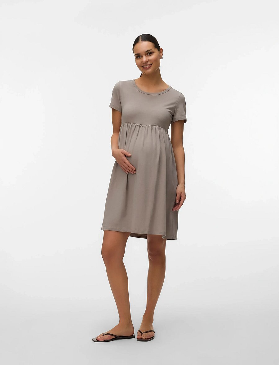 Mamalicious - MLMIA SS JRS ABK SKATER DRESS NOOS - t-särkkleidid - moon rock - 5