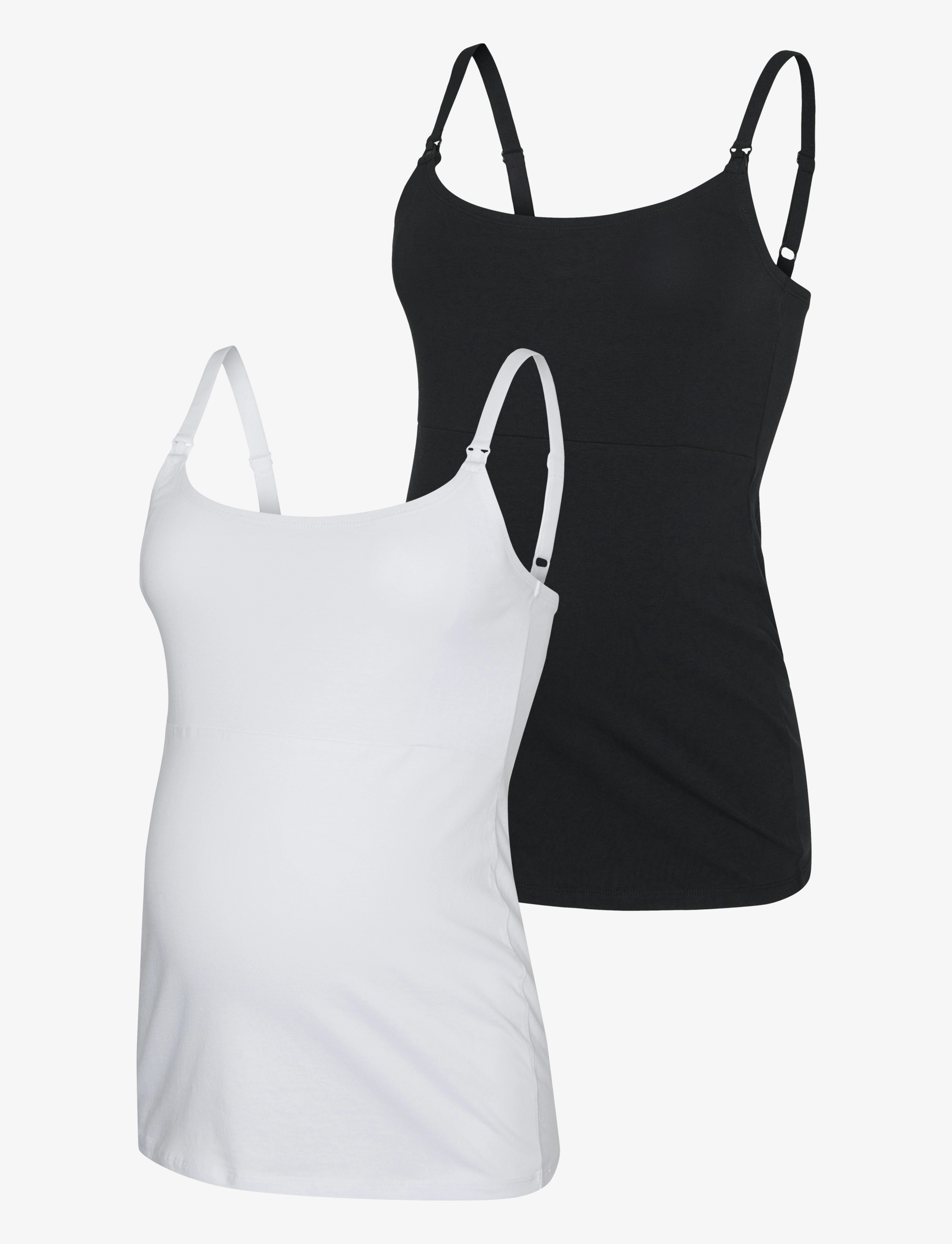 Mamalicious - MLKERRIE STRAP JRS TOP 2F 2-P NOOS - oberteile - black - 1