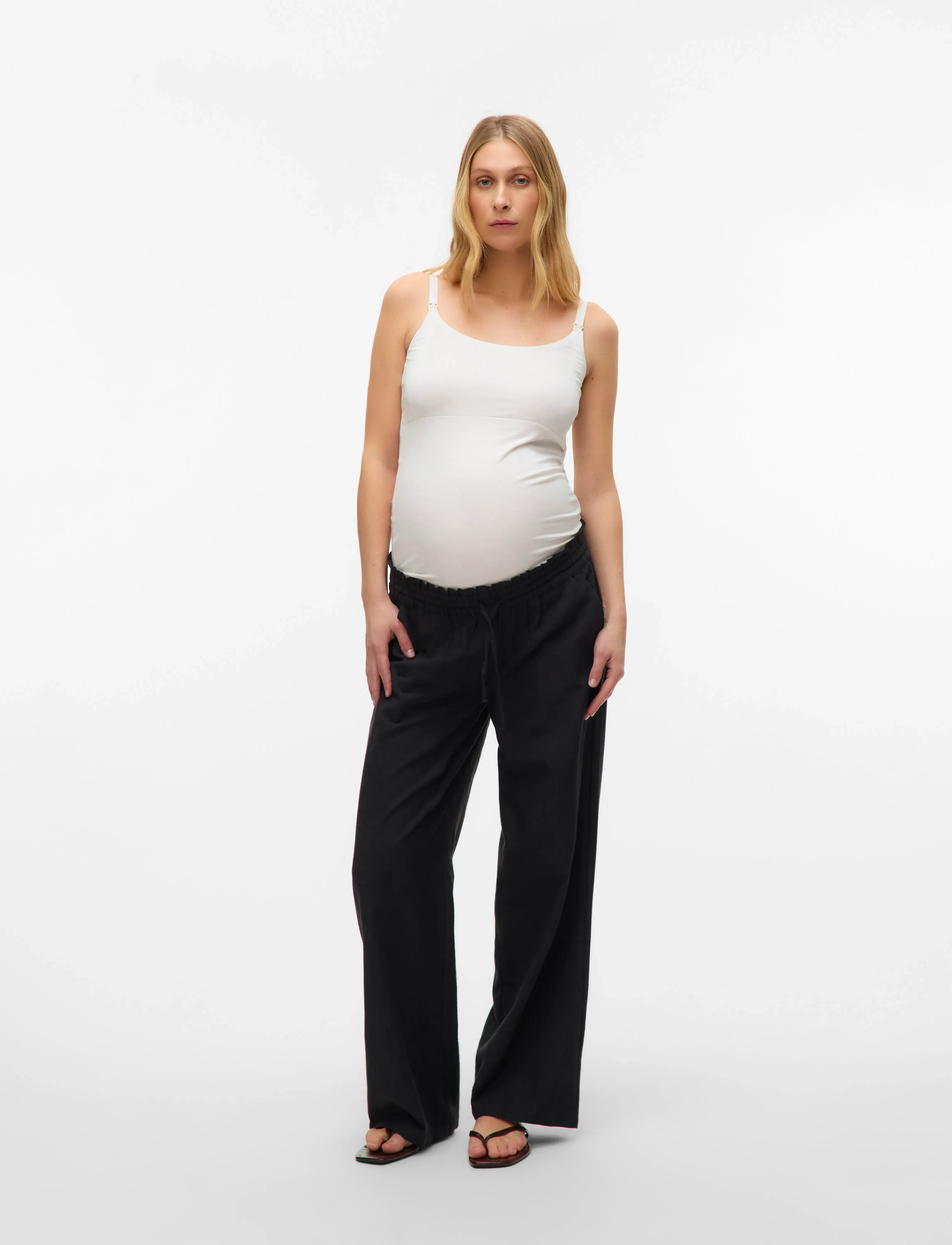 Mamalicious - MLKERRIE STRAP JRS TOP 2F 2-P NOOS - oberteile - black - 4