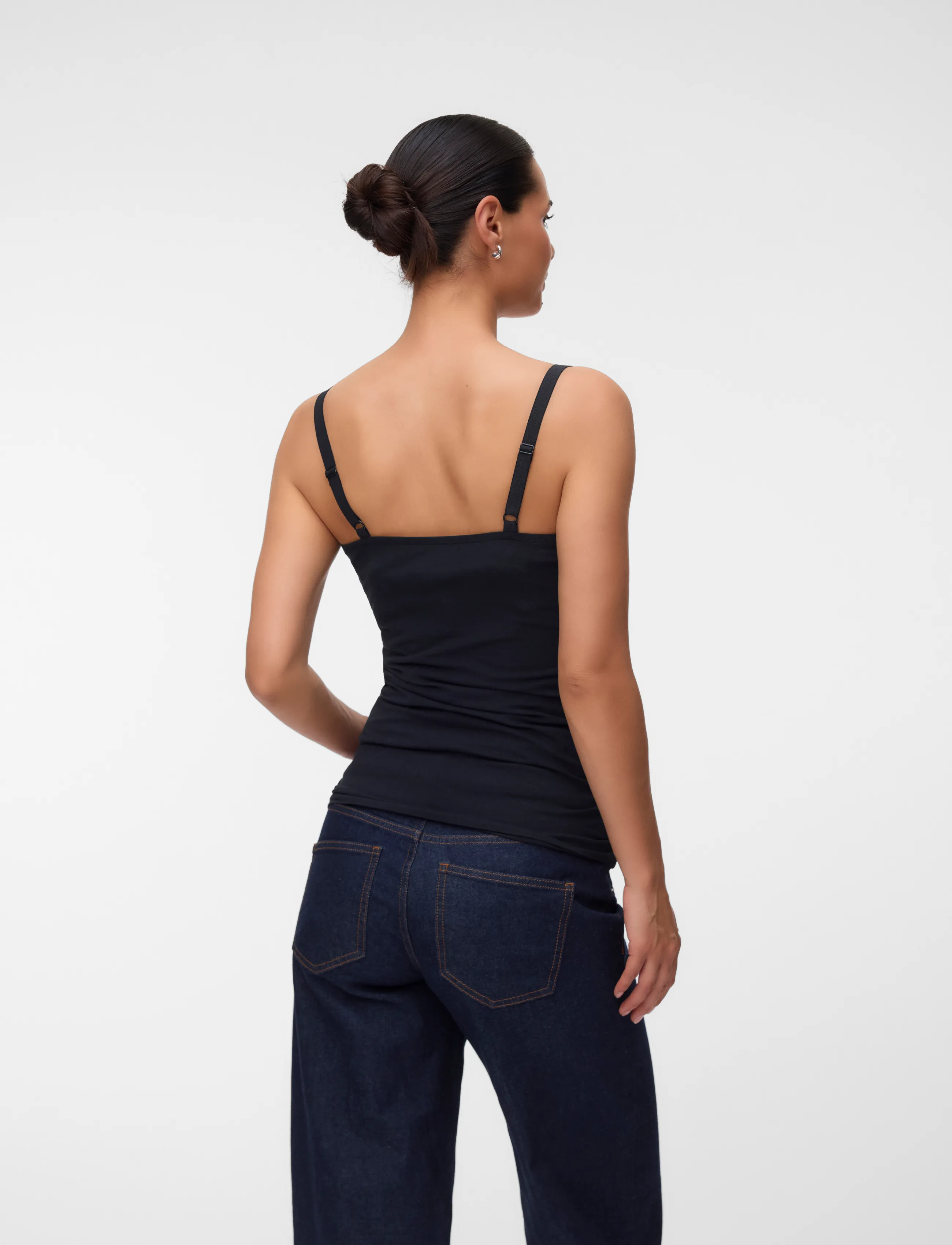 Mamalicious - MLKERRIE STRAP JRS TOP 2F 2-P NOOS - tops - hot fudge - 2