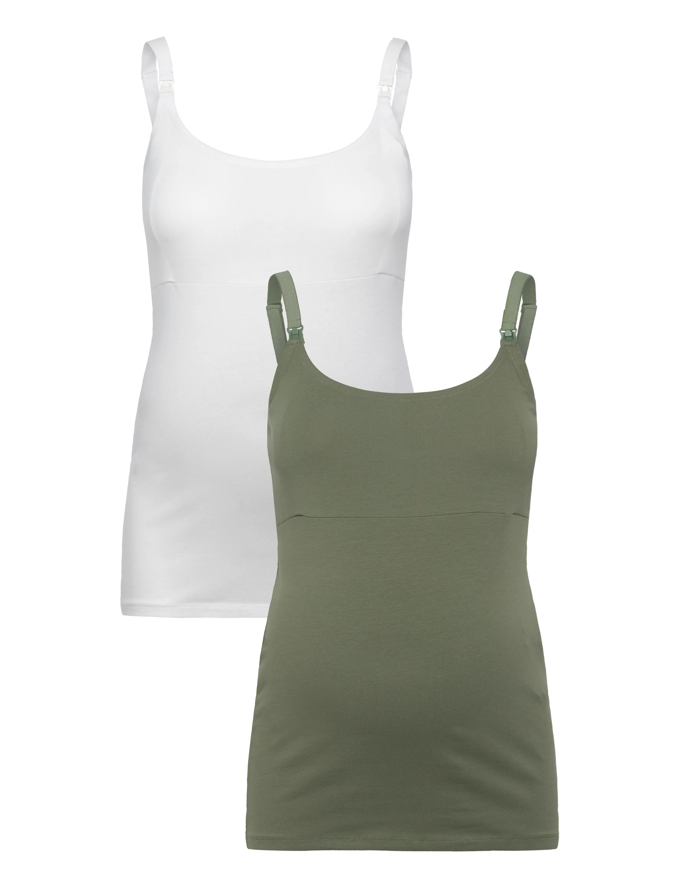 Mamalicious MLKERRIE STRAP JRS TOP 2F 2-P NOOS - Babyprodukte - SEA SPRAY / white