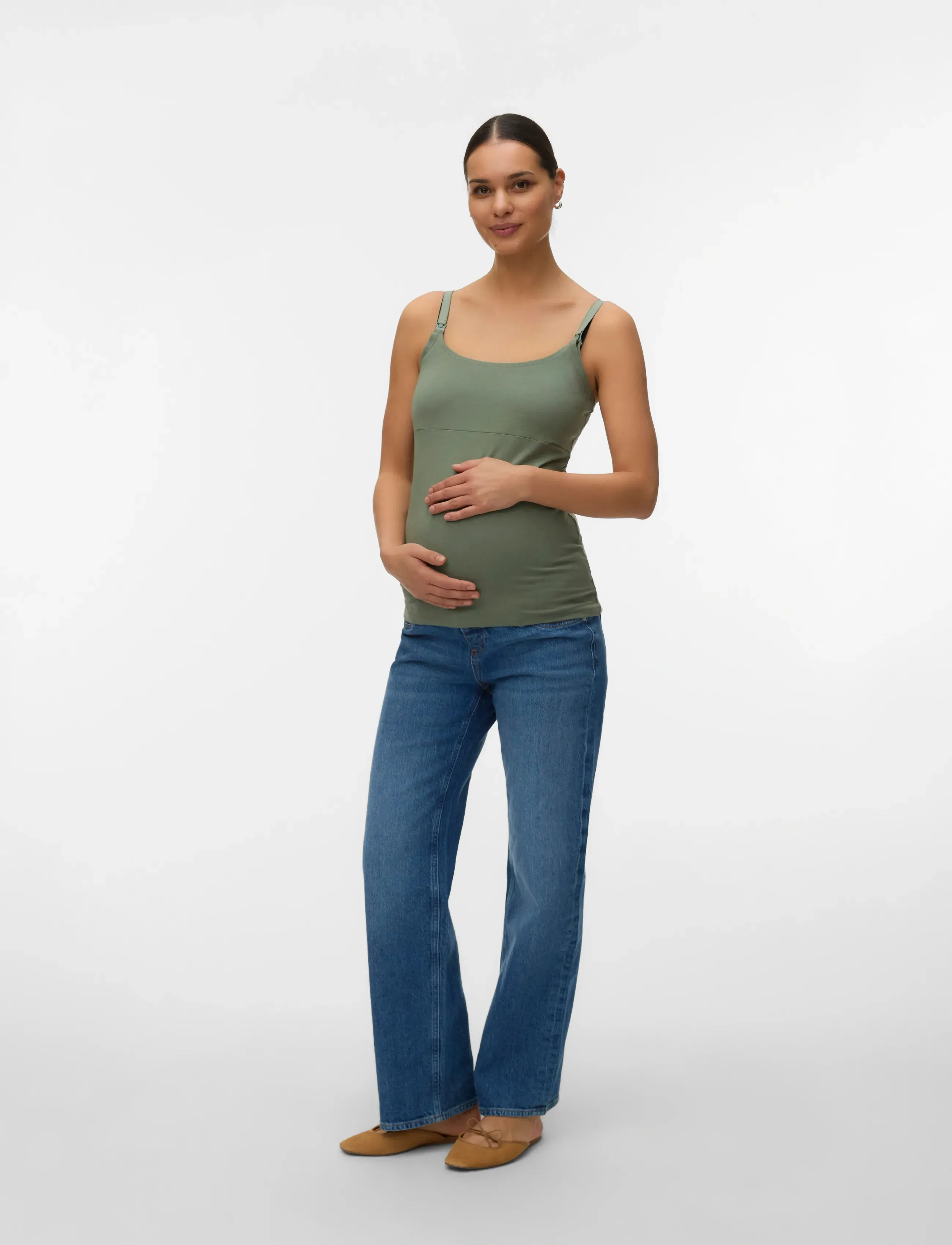 Mamalicious - MLKERRIE STRAP JRS TOP 2F 2-P NOOS - Överdelar - sea spray - 3