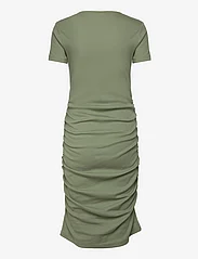 Mamalicious - MLEMILY JUNE SS JRS SHORT DRESS 2F A - midi dresses - hedge green - 1