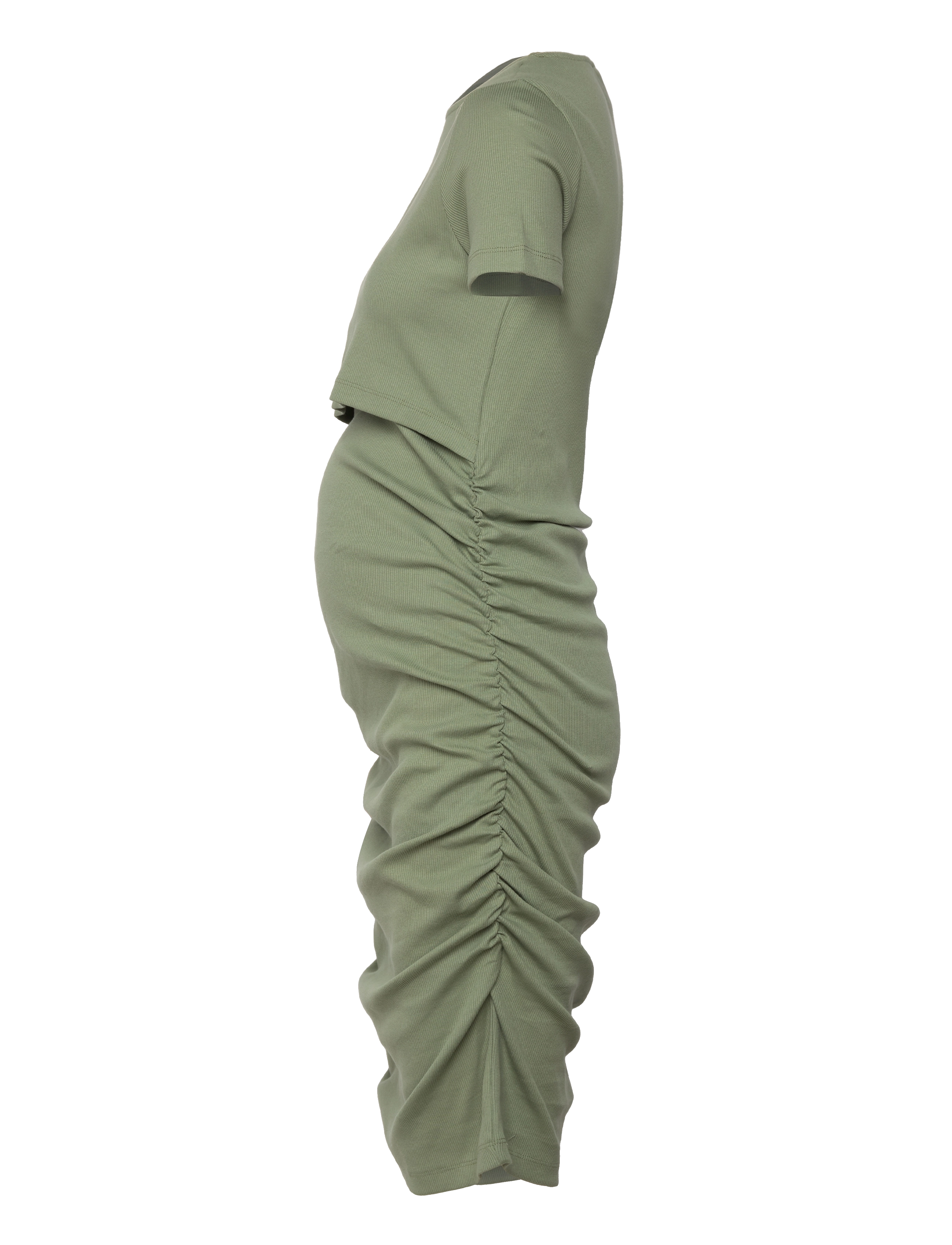 Mamalicious - MLEMILY JUNE SS JRS SHORT DRESS 2F - hedge green - 2