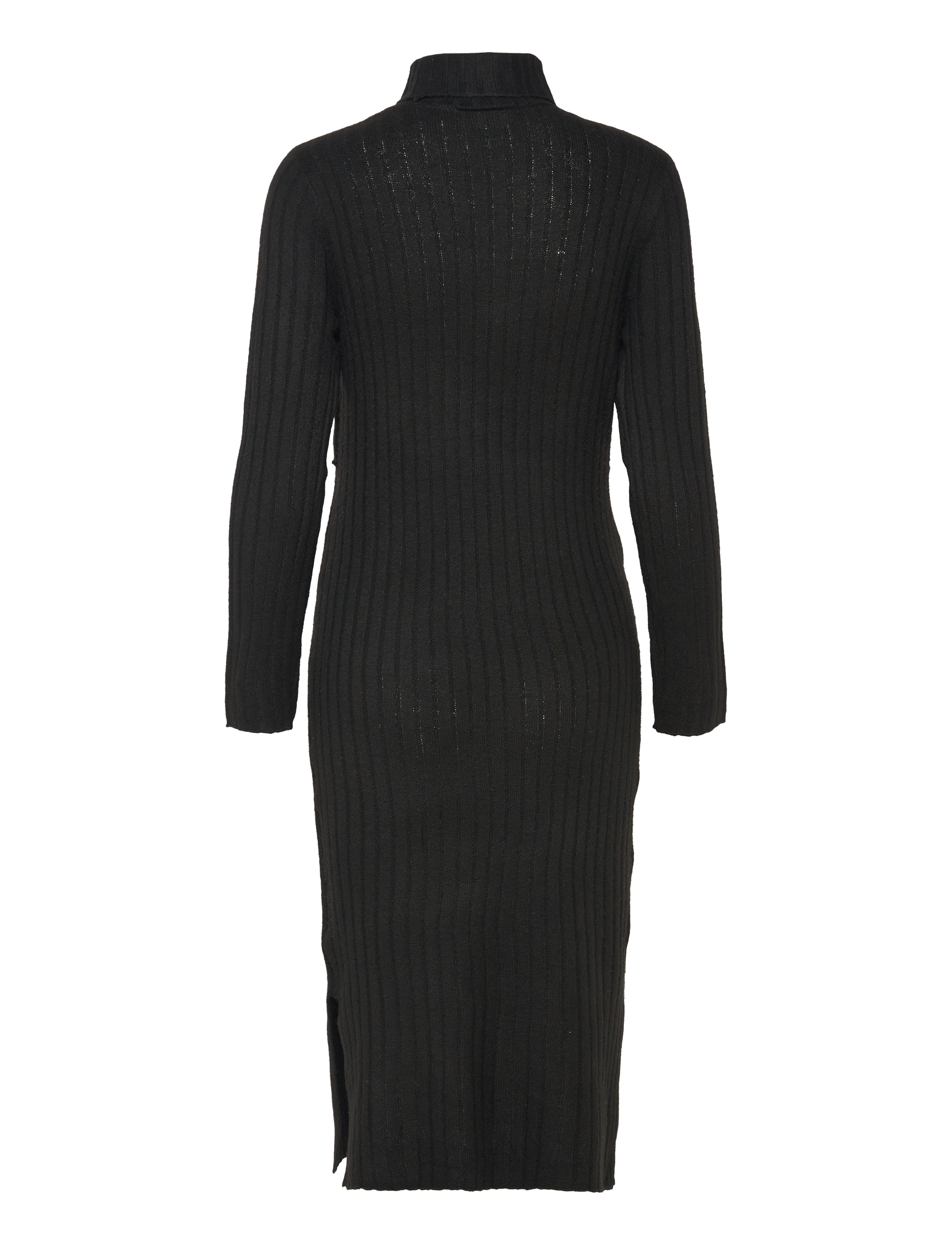 Mamalicious - MLSUNIVA JUNE LS KNIT MIDI DRESS 2F NOOS - laveste priser - black - 4