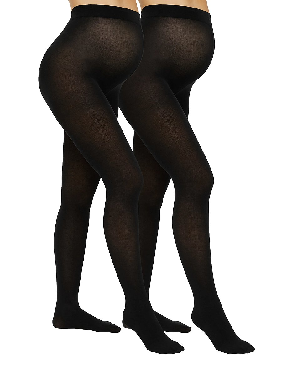 Mamalicious - MLJENNIE PANTYHOSE 200DEN 2-P NOOS - aluspesu - black - 5
