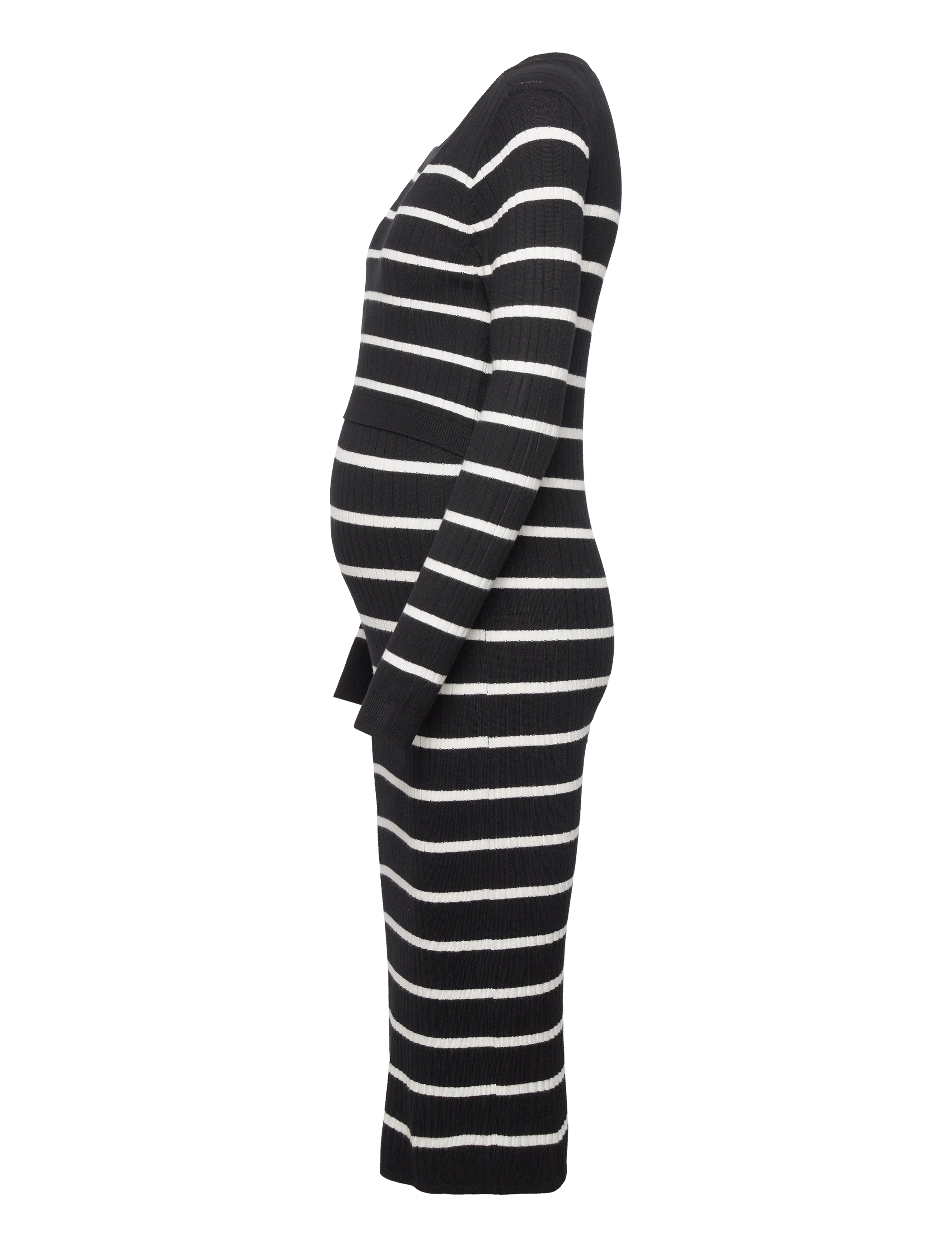 Mamalicious - MLNEWSIV JUNE LS UK KNIT DRESS 2F A NOOS - black - 2