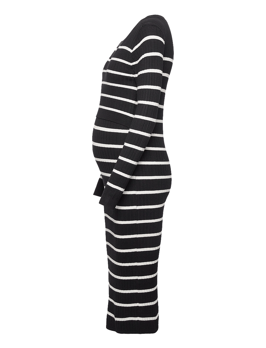 Mamalicious - MLNEWSIV JUNE LS UK KNIT DRESS 2F A NOOS - black - 2