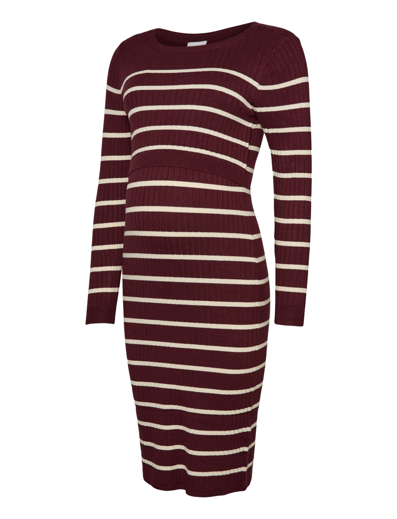 Mamalicious MLNEWSIV JUNE LS UK KNIT DRESS 2F A NOOS - Kampagnen - WINDSOR WINE / burgundy