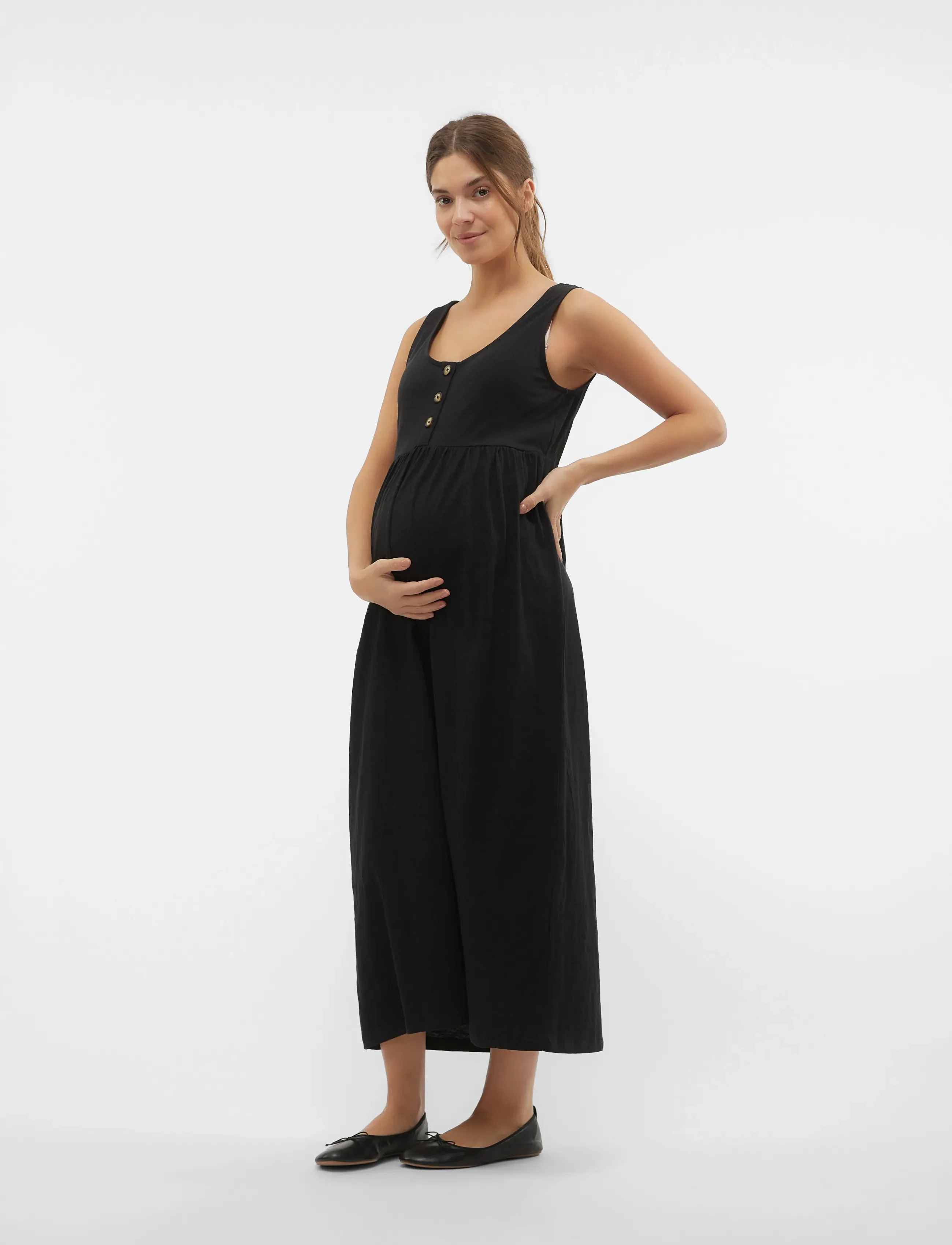 Mamalicious MLIVY LIA SL JRS ANKLE DRESS 2F NOOS - Kleider - BLACK / black