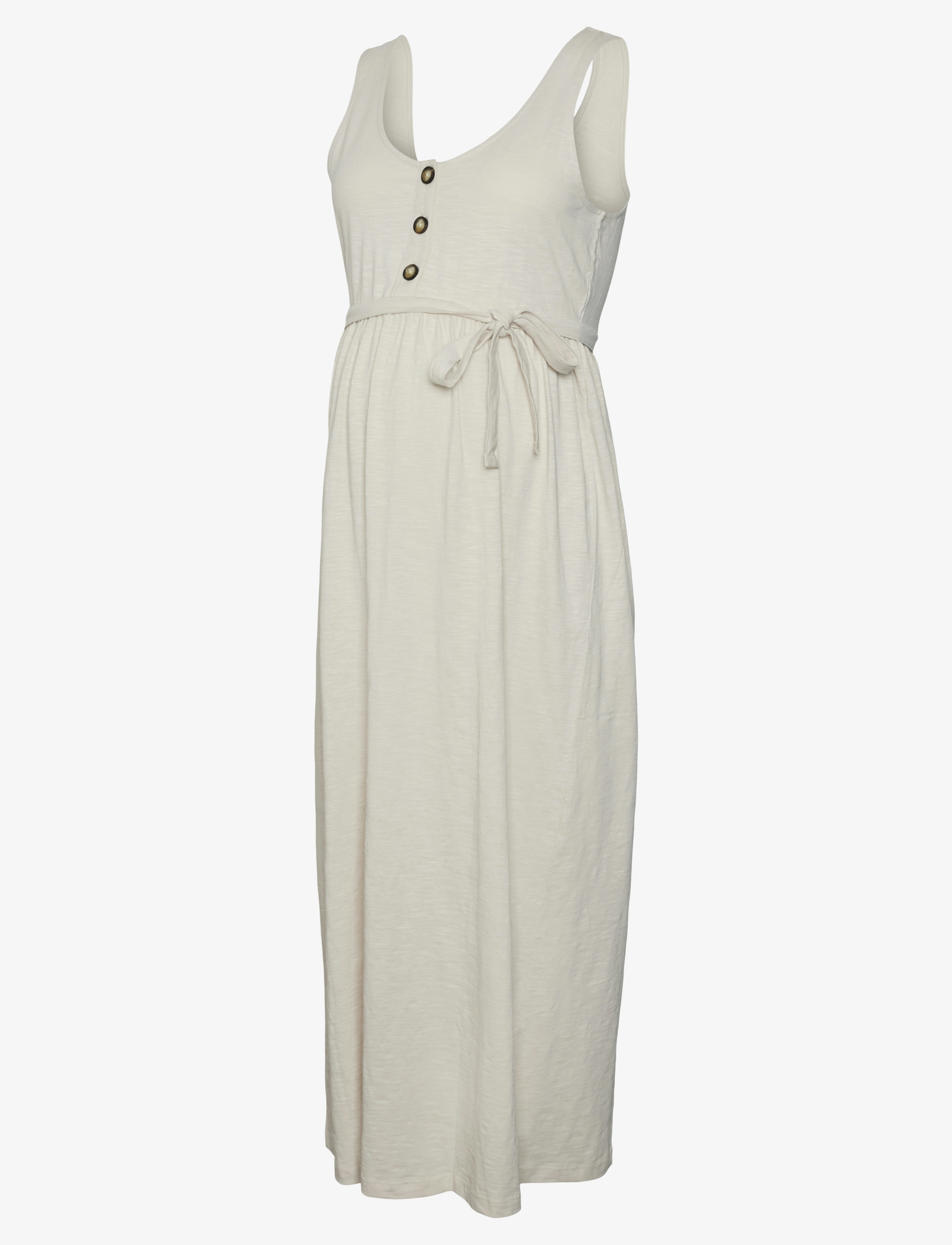 Mamalicious MLIVY LIA SL JRS ANKLE DRESS 2F NOOS - Mamalicious - FRENCH OAK / cream