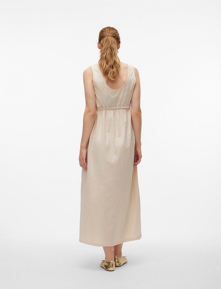 Mamalicious - MLIVY LIA SL JRS ANKLE DRESS 2F NOOS - midi-jurken - french oak - 2