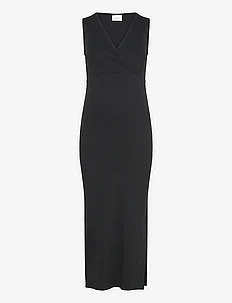 MLEMILY TESS SL JRS ABK DRESS 2F A. - midi dresses - black, Mamalicious