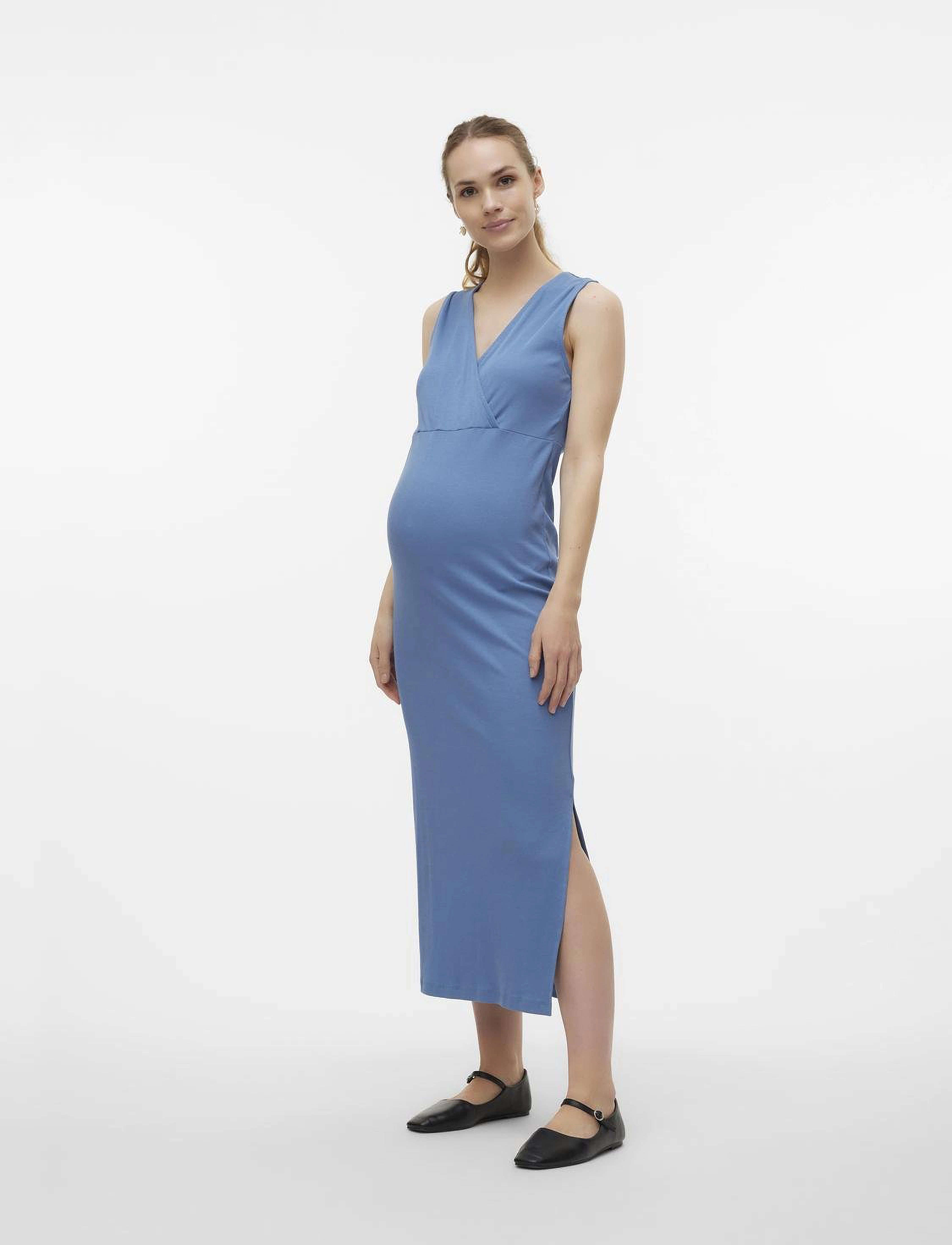 Mamalicious - MLEMILY TESS SL JRS ABK DRESS 2F A. - coronet blue - 3
