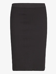 MLKARMEN SEAMLESS ABK SKIRT HW A. NOOS - midi skirts - black, Mamalicious