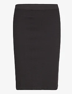 MLKARMEN SEAMLESS ABK SKIRT HW A. NOOS - jupes midi - black, Mamalicious