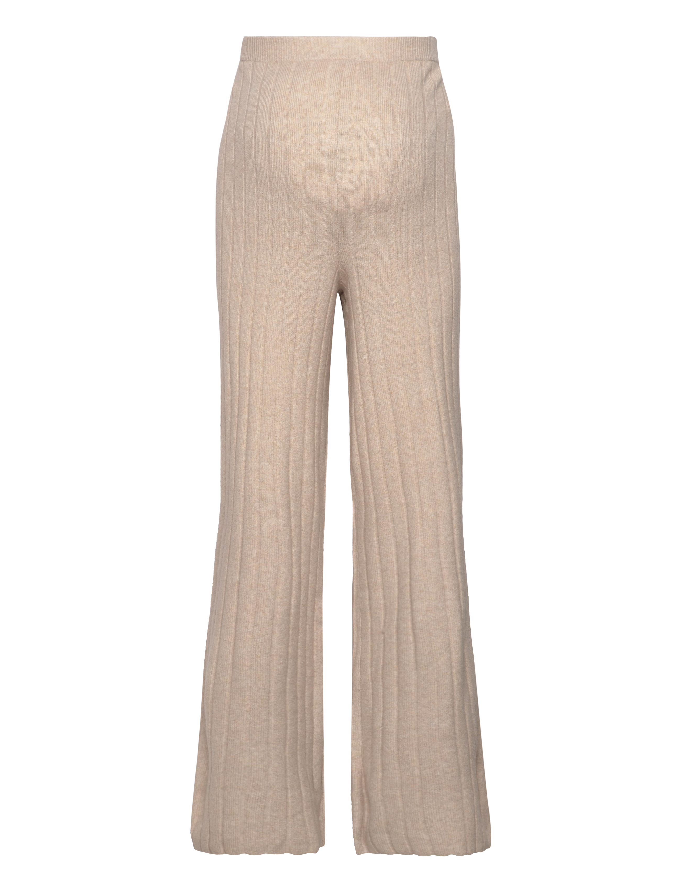Mamalicious MLANA KNIT PANT HW A. - Underdele - FRENCH OAK / beige