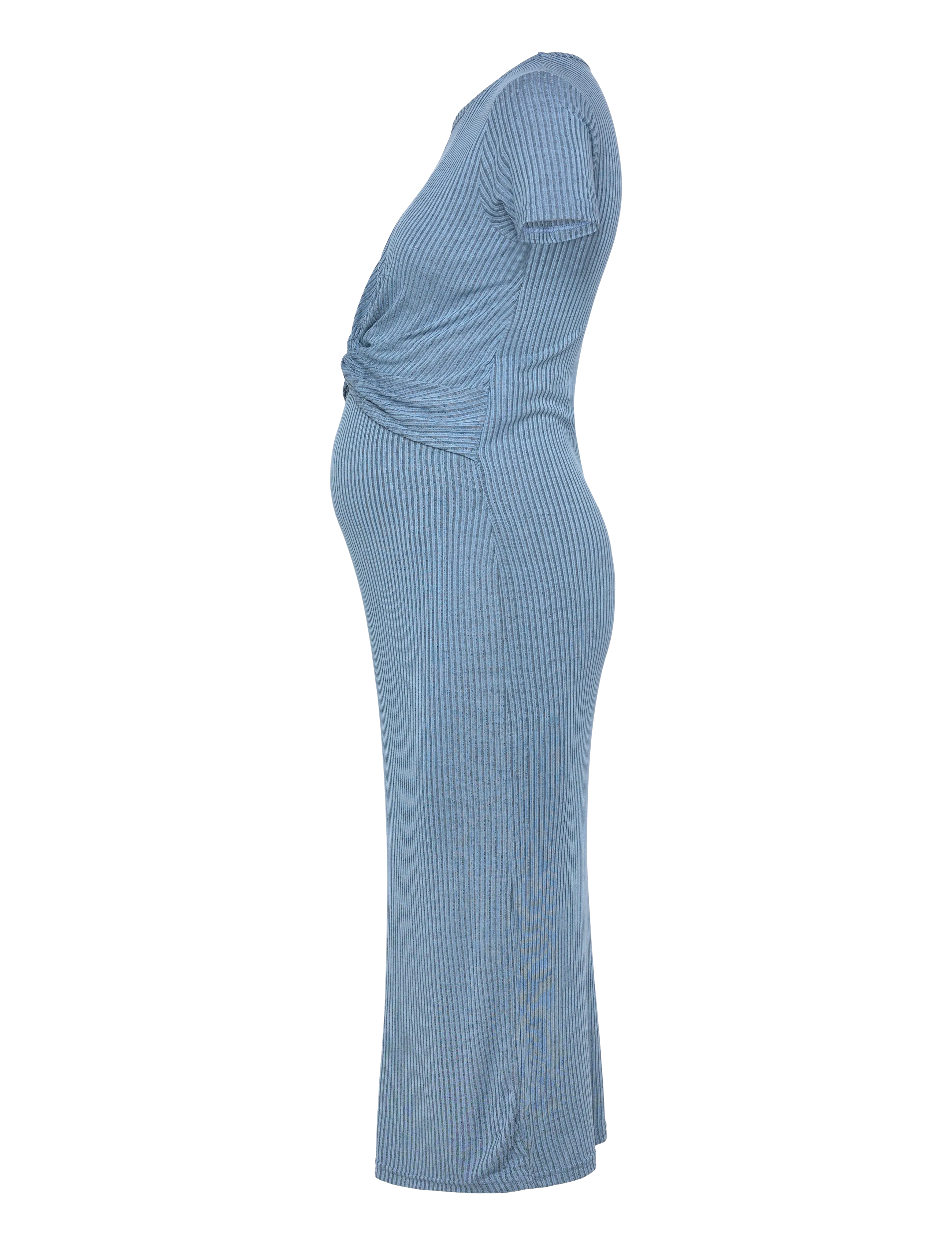 Mamalicious - MLANLI JUNE SS JRS MIDI DRESS 2F - midi kjoler - brunnera blue - 3