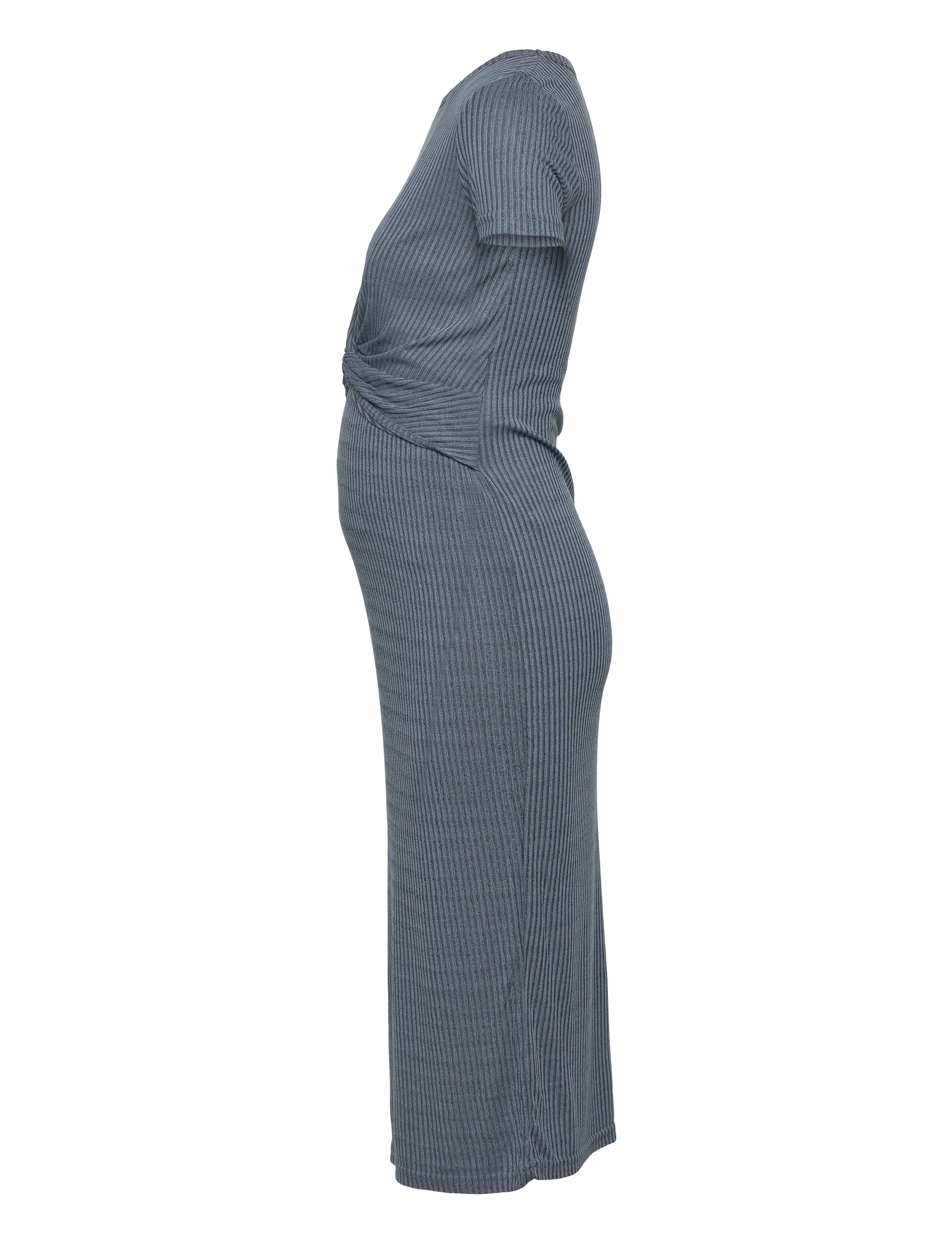 Mamalicious - MLANLI JUNE SS JRS MIDI DRESS 2F - midiklänningar - stonewash - 1