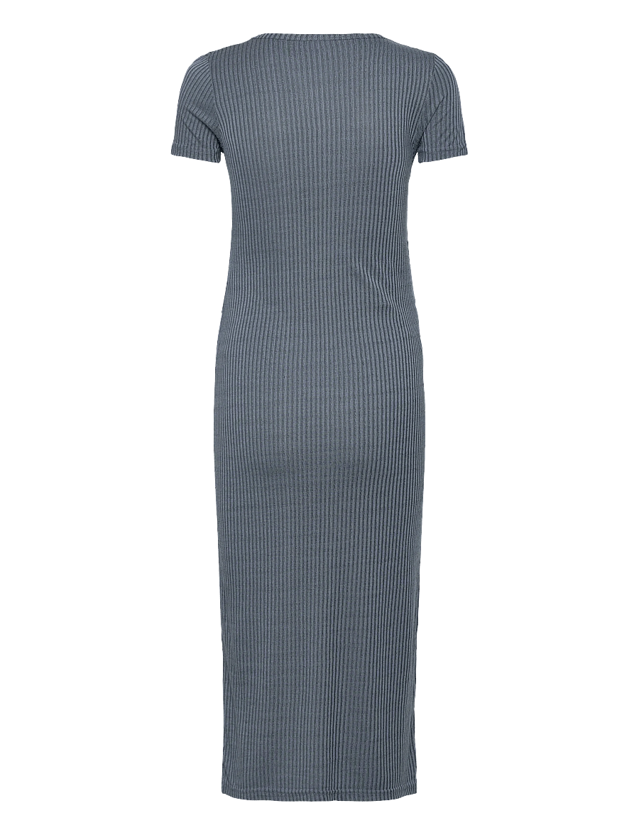Mamalicious - MLANLI JUNE SS JRS MIDI DRESS 2F - midiklänningar - stonewash - 3