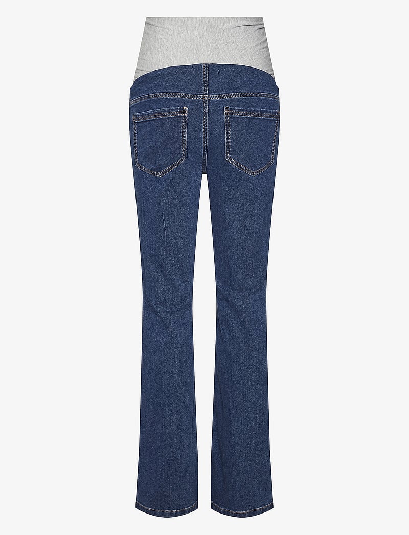 Mamalicious - MLCILLE DARK BLUE FLARED JEGGING - dark blue denim - 2