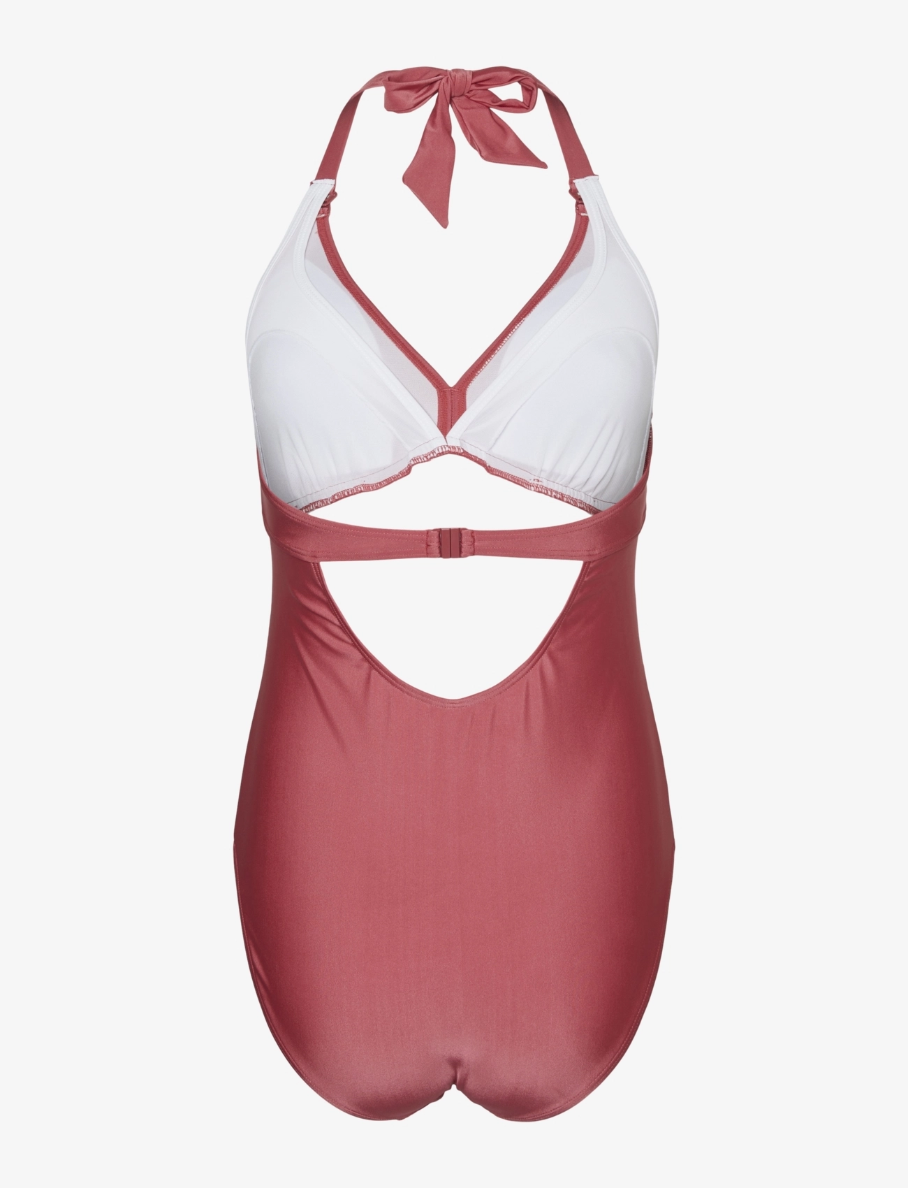 Mamalicious - MLMOLLY HALTER PADDED SWIMSUIT 2F - laveste priser - holly berry - 2