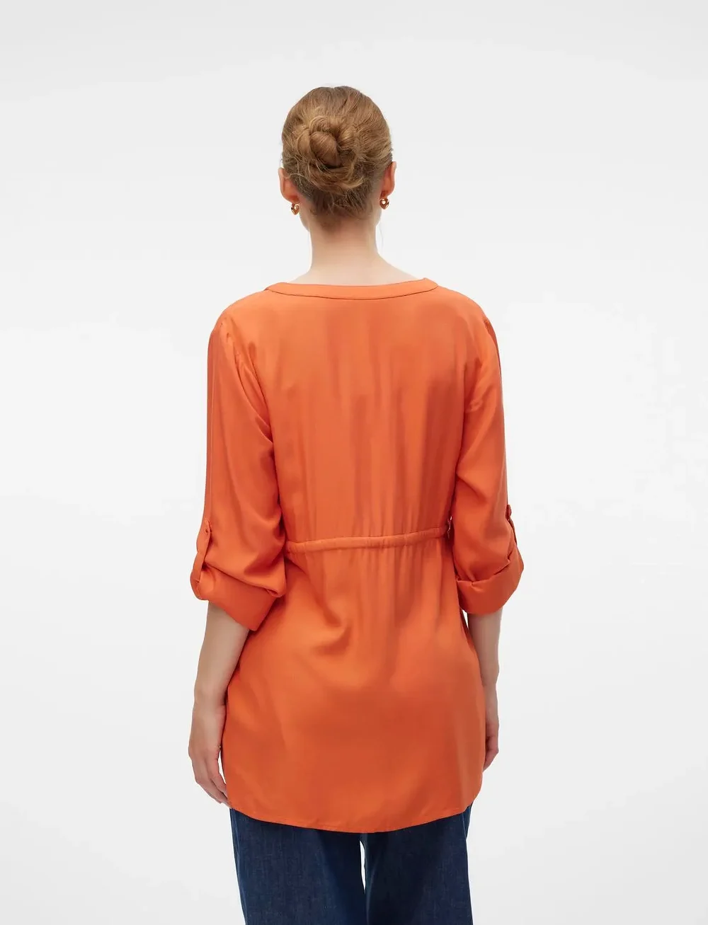 Mamalicious - MLALICIA LIA L/S WO TOP 2F A. - pikkade varrukatega pluusid - burnt sienna - 2