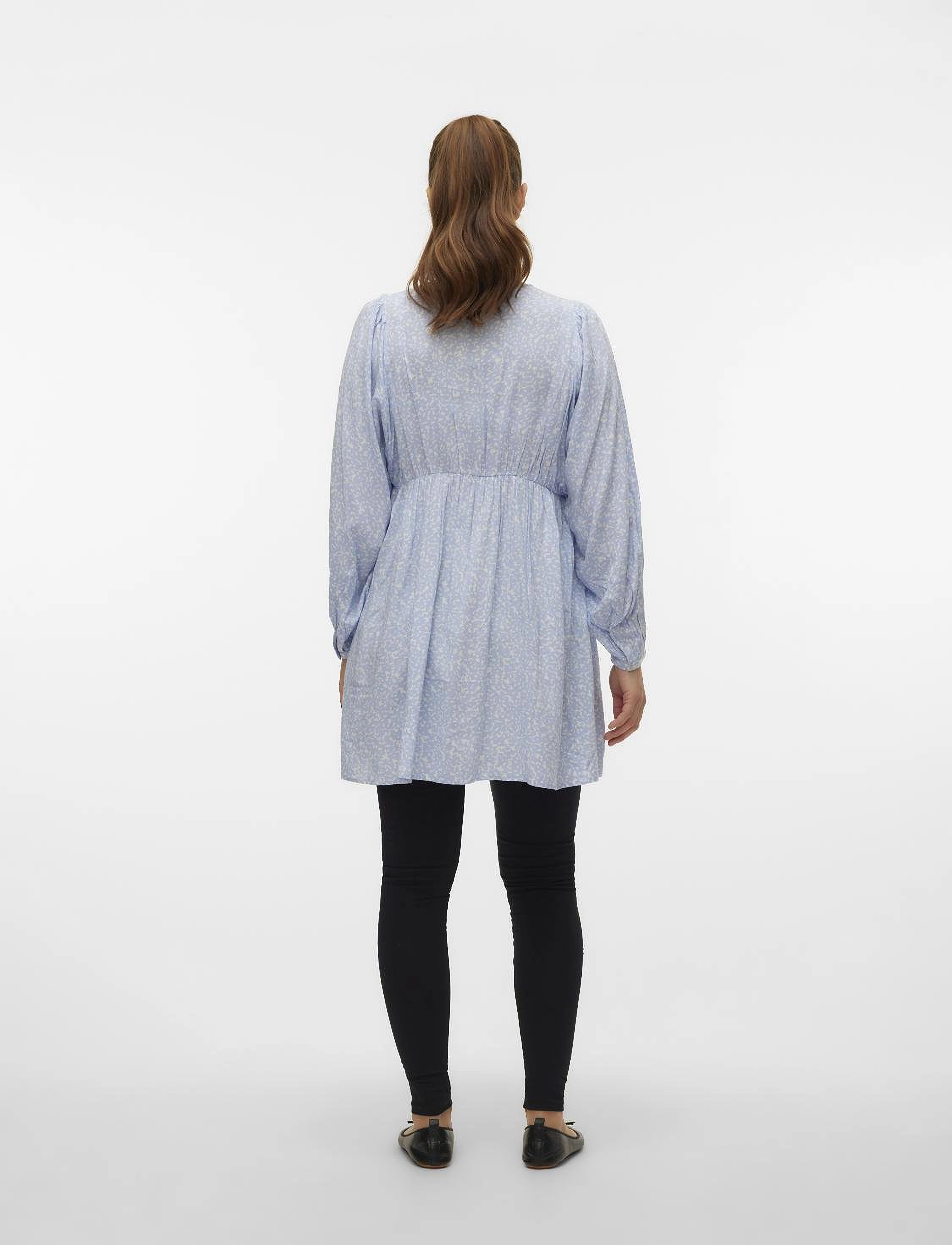 Mamalicious - MLKAMILLA LIA L/S WO TUNIC 2F A. - brunnera blue - 2