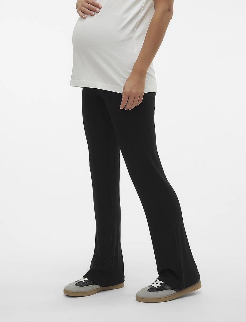 Mamalicious - MLBRYNJA FLARE JERSEY LEGGING A. NOOS - nederdelar - black - 0