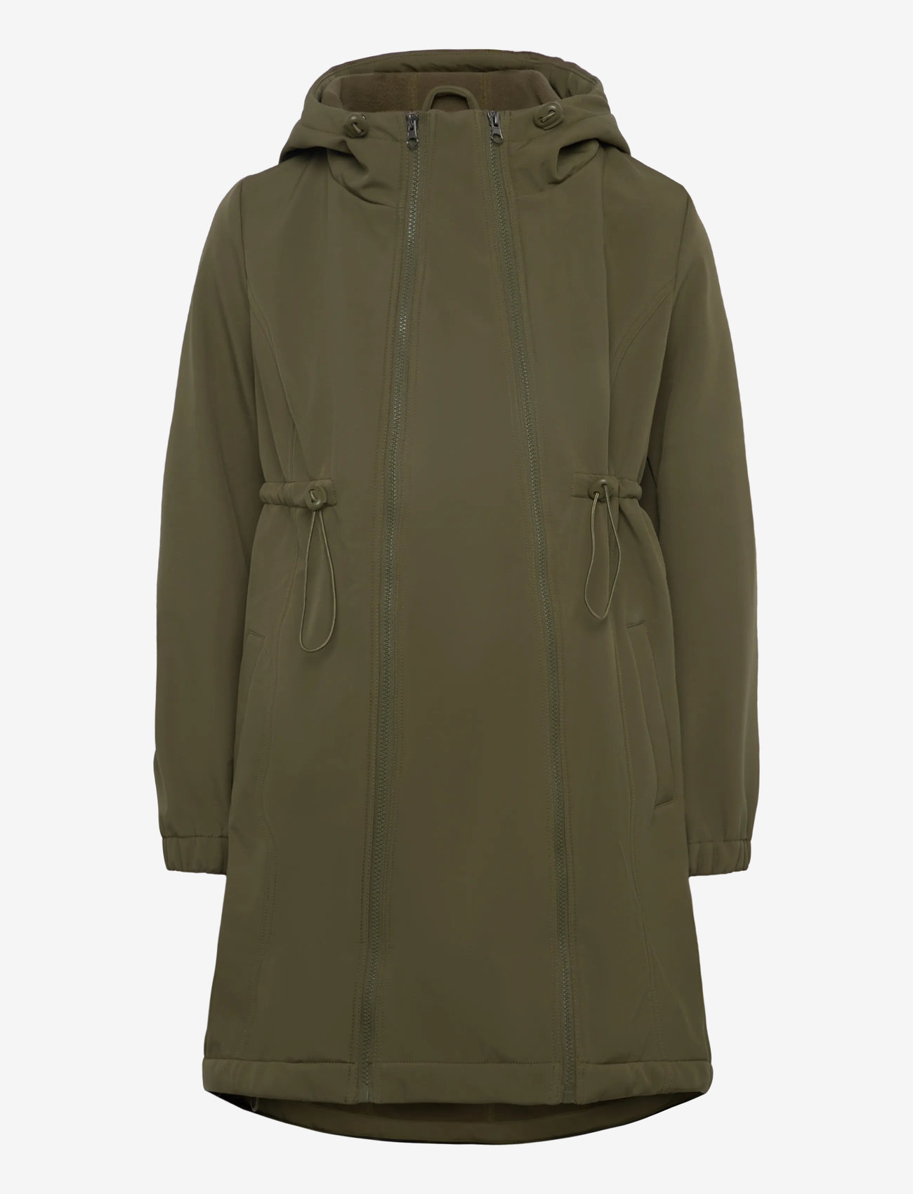 Mamalicious - MLNELL SOLID 3IN1 SOFTSHELL JACKET A. - parkas - ivy green - 0
